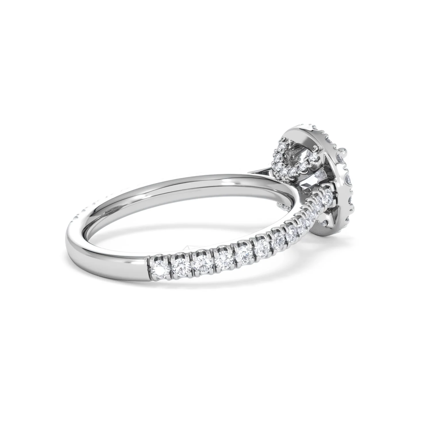 Reina Lab Diamond Halo Engagement Ring in 18K White Gold 1.80ct F/VS1 - Image 35
