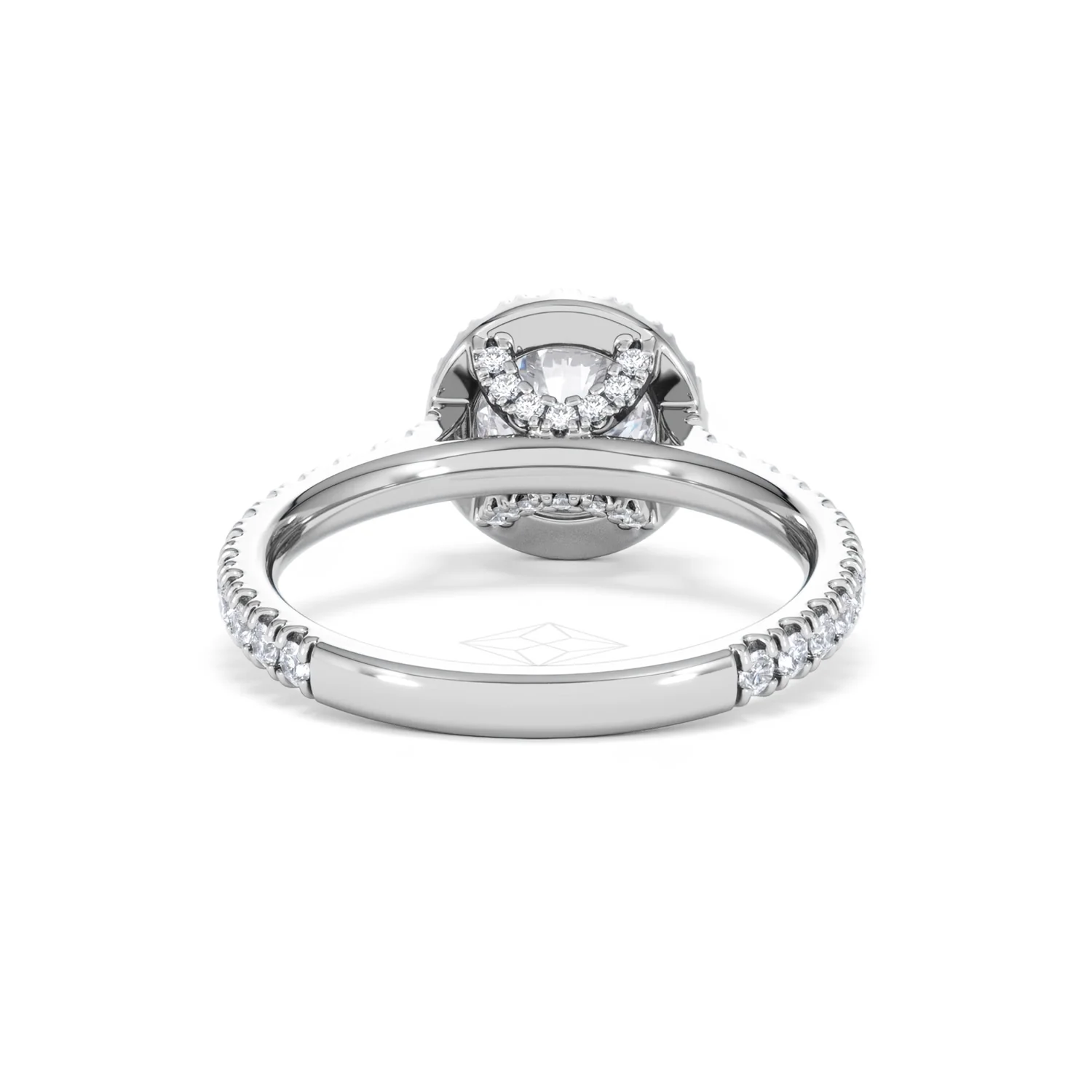 Reina Lab Diamond Halo Engagement Ring in 18K White Gold 1.80ct F/VS1 - Image 47
