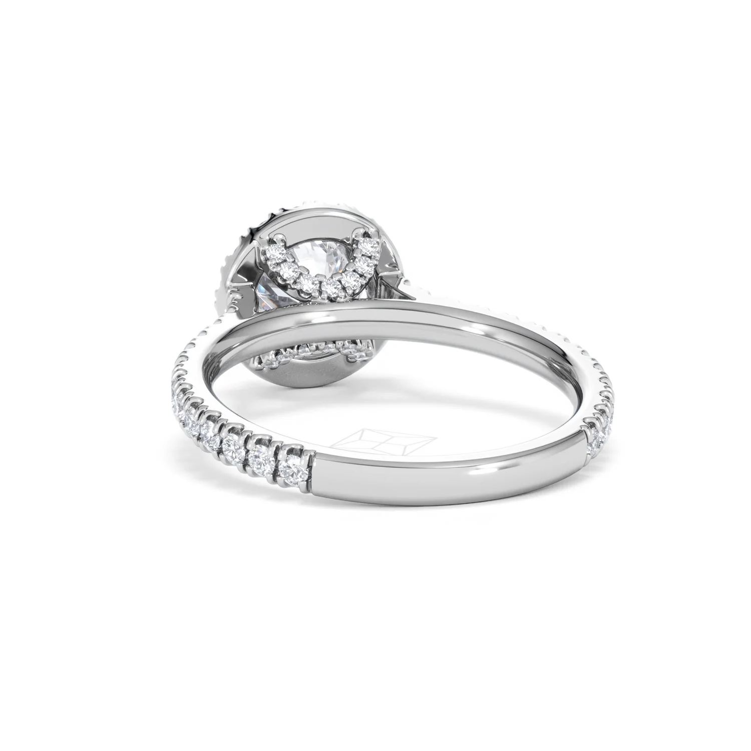 Reina Lab Diamond Halo Engagement Ring in 18K White Gold 1.80ct F/VS1 - Image 52