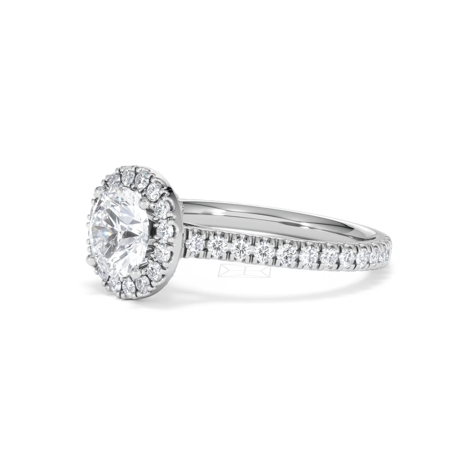 Reina Lab Diamond Halo Engagement Ring in 18K White Gold 1.80ct F/VS1 - Image 77