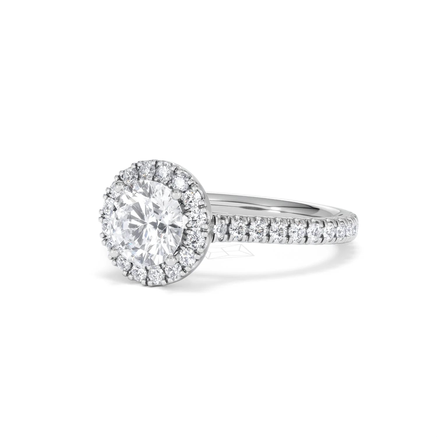 Reina Lab Diamond Halo Engagement Ring in 18K White Gold 1.80ct F/VS1 - Image 81