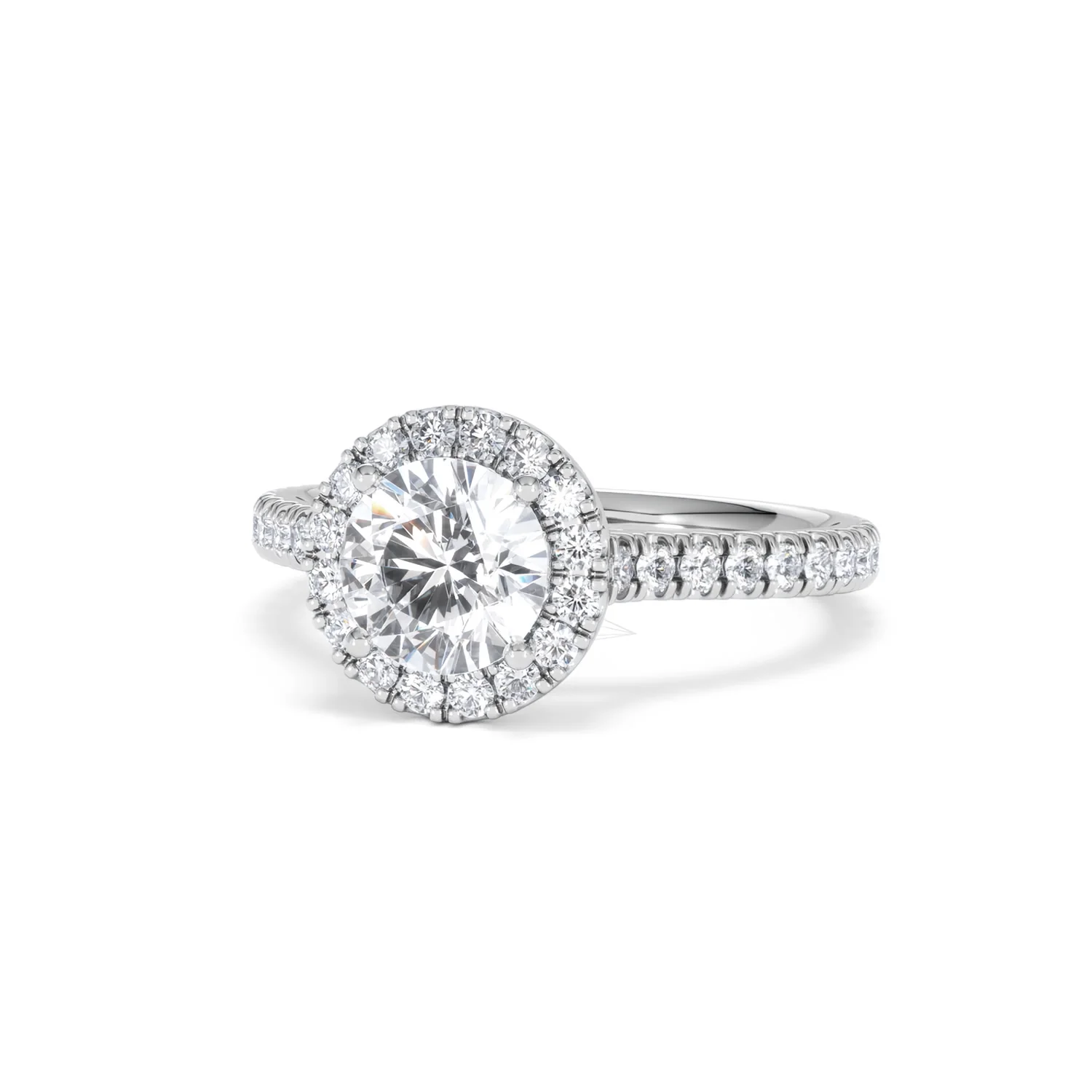 Reina Lab Diamond Halo Engagement Ring in 18K White Gold 1.80ct F/VS1 - Image 84
