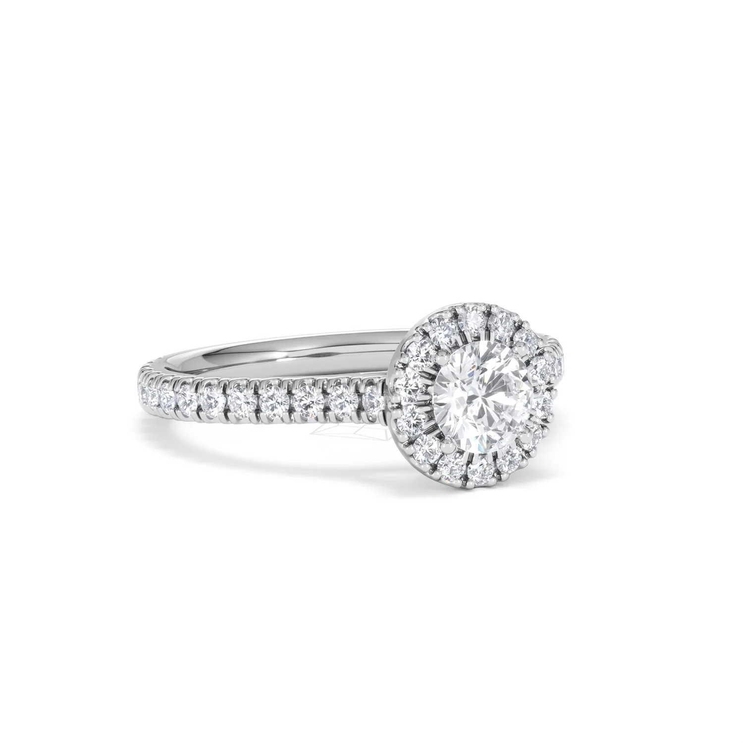 Reina Lab Diamond Halo Engagement Ring in Platinum 1.10ct F/VS1 - Image 14
