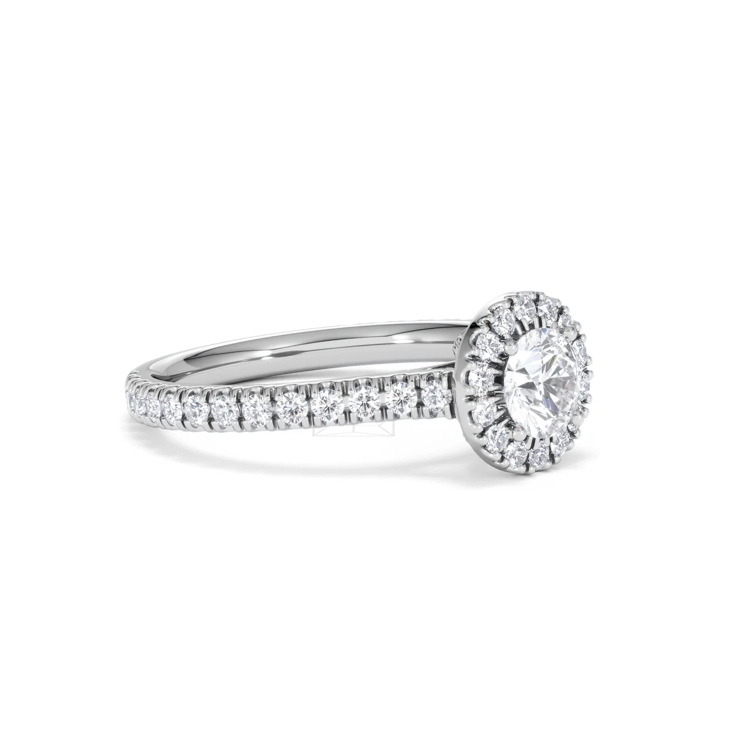Reina Lab Diamond Halo Engagement Ring in Platinum 1.10ct F/VS1 - Image 18