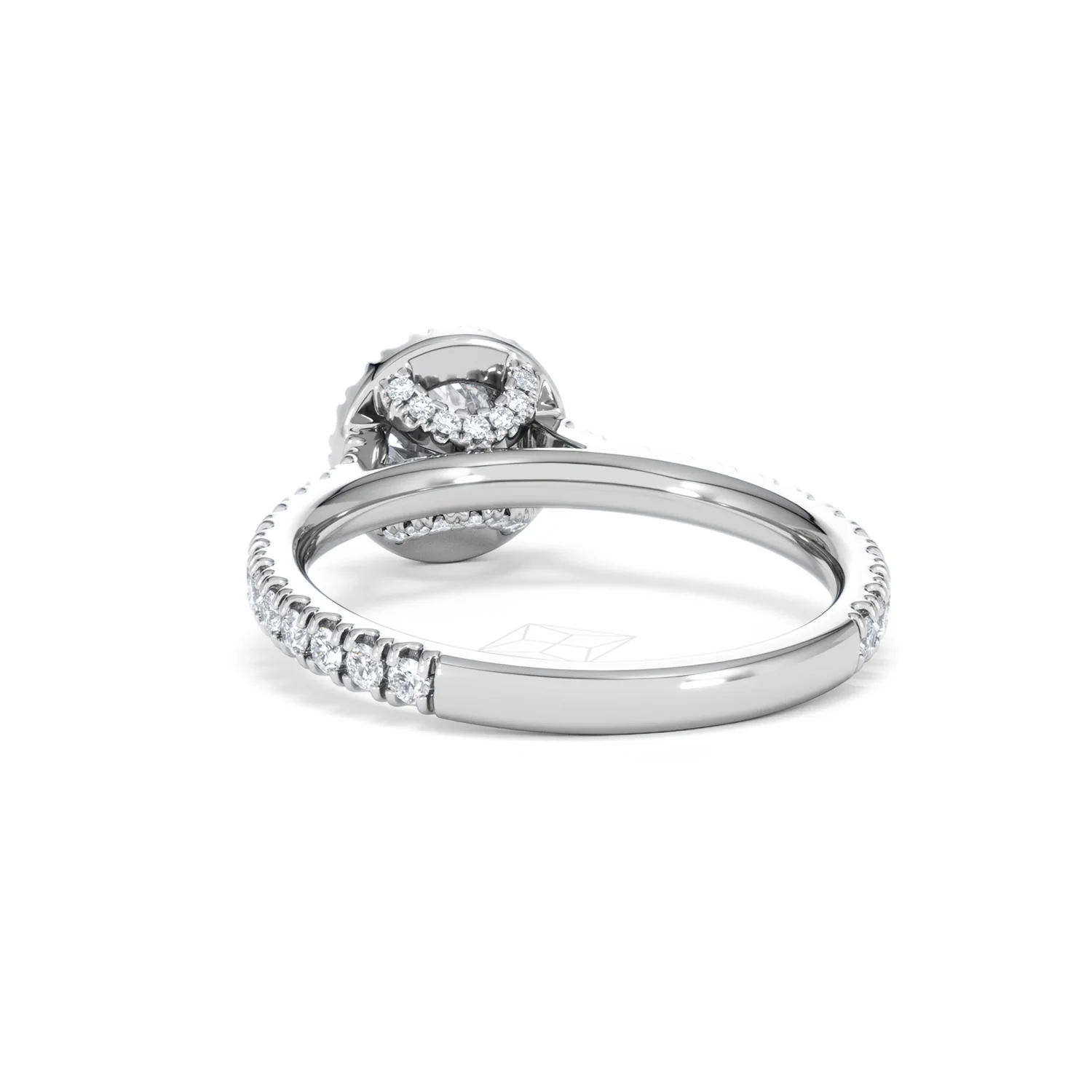 Reina Lab Diamond Halo Engagement Ring in Platinum 1.10ct F/VS1 - Image 52