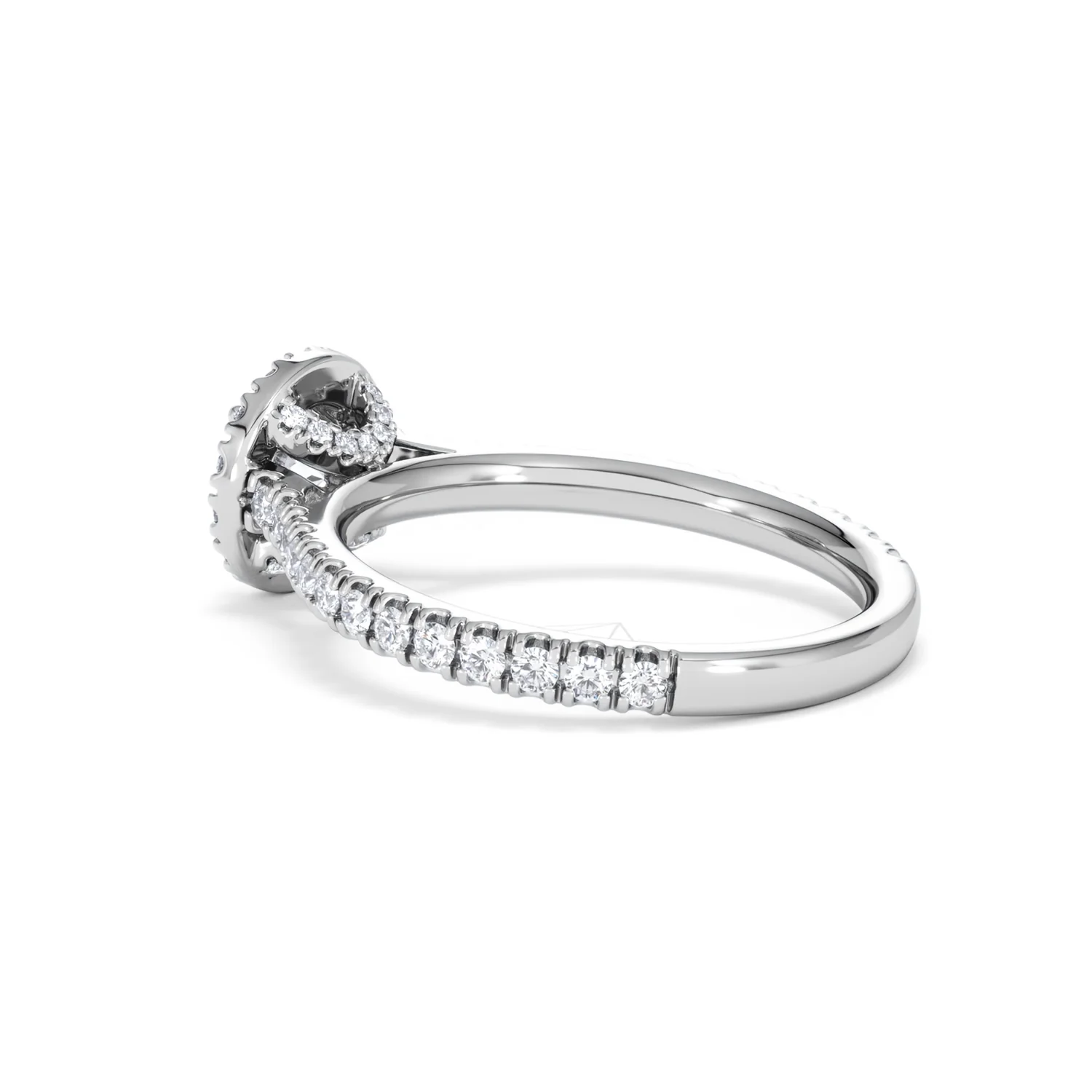 Reina Lab Diamond Halo Engagement Ring in Platinum 1.10ct F/VS1 - Image 60