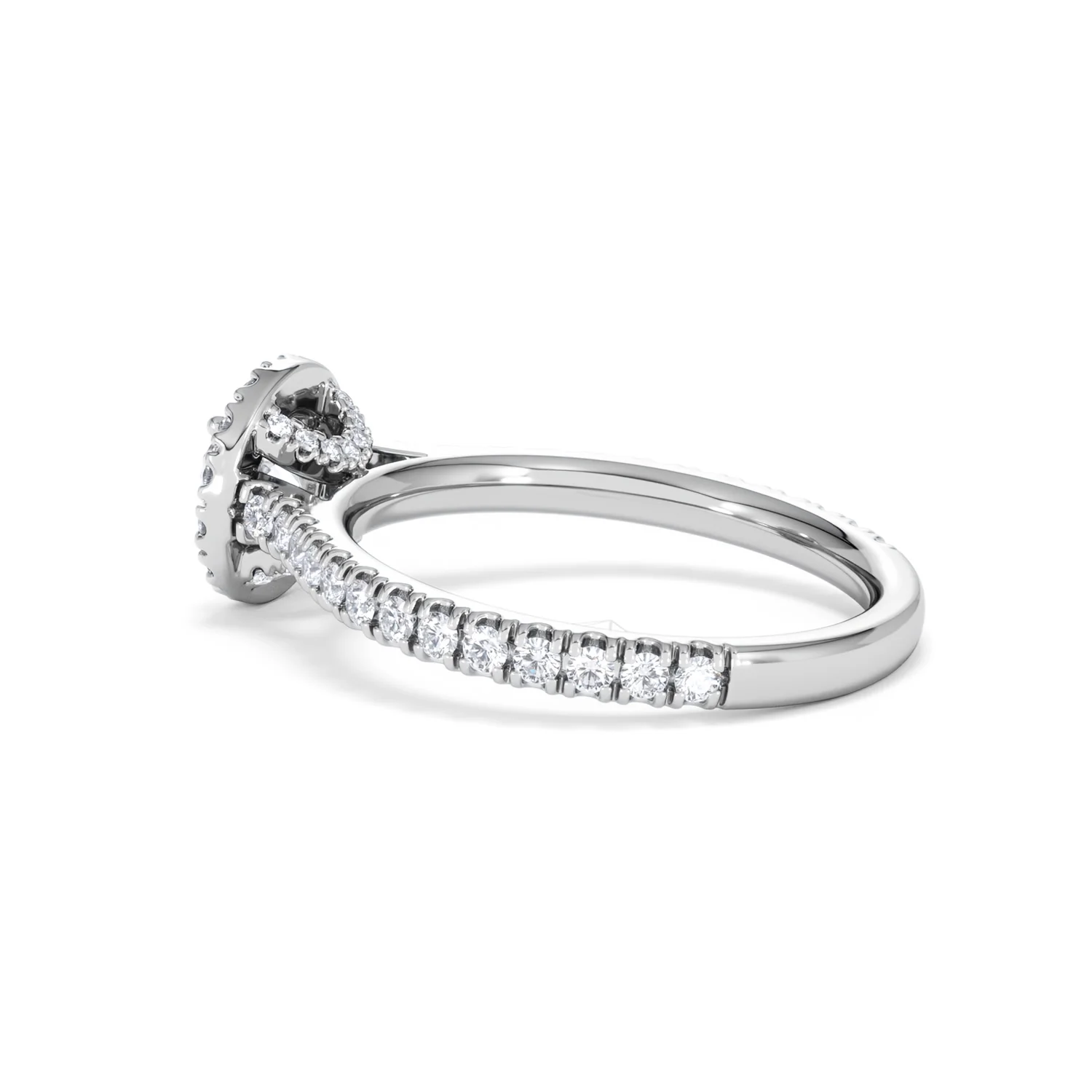 Reina Lab Diamond Halo Engagement Ring in Platinum 1.10ct F/VS1 - Image 62