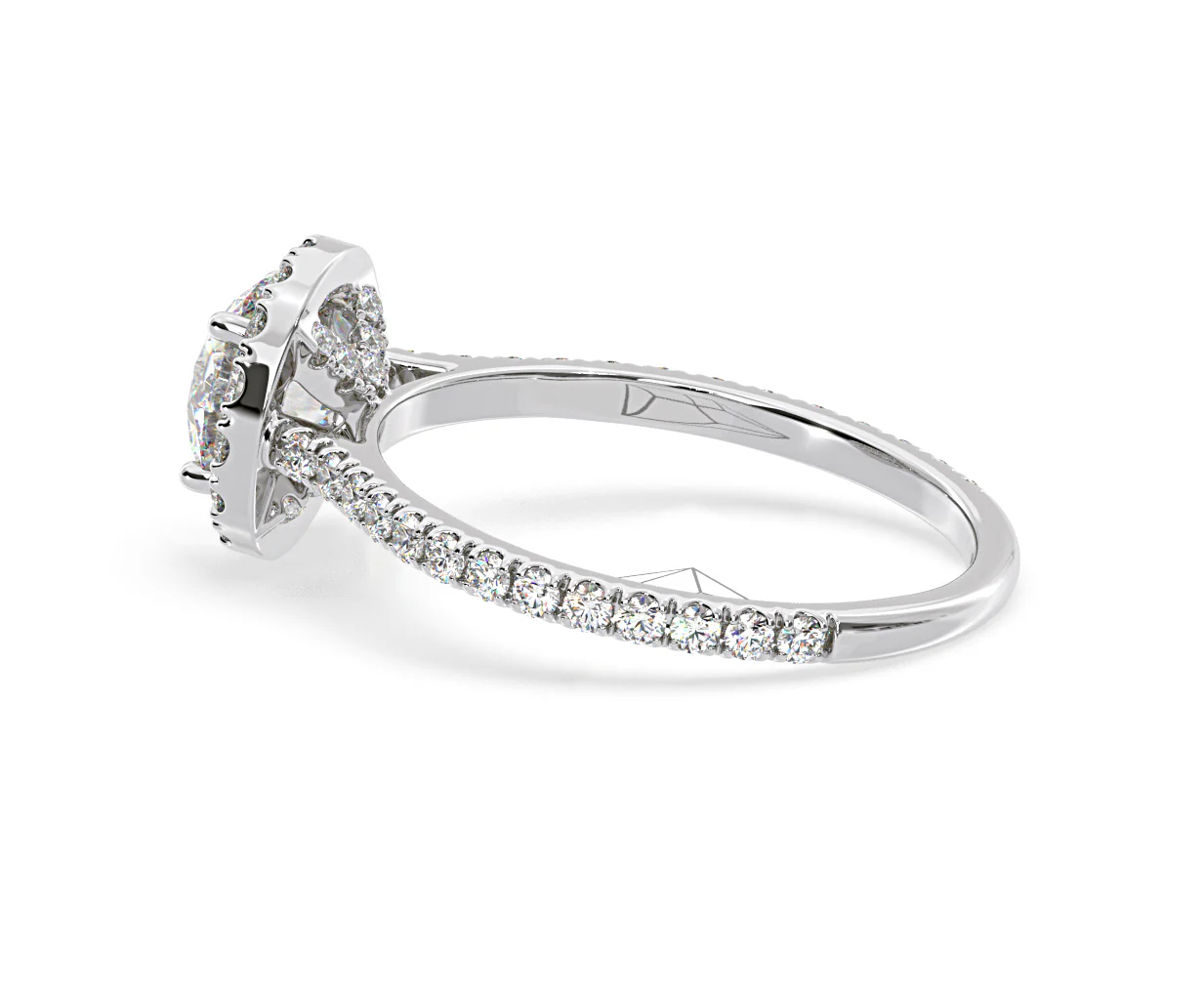Reina Lab Diamond Halo Engagement Ring in Platinum 1.80ct F/VS1 - Image 112
