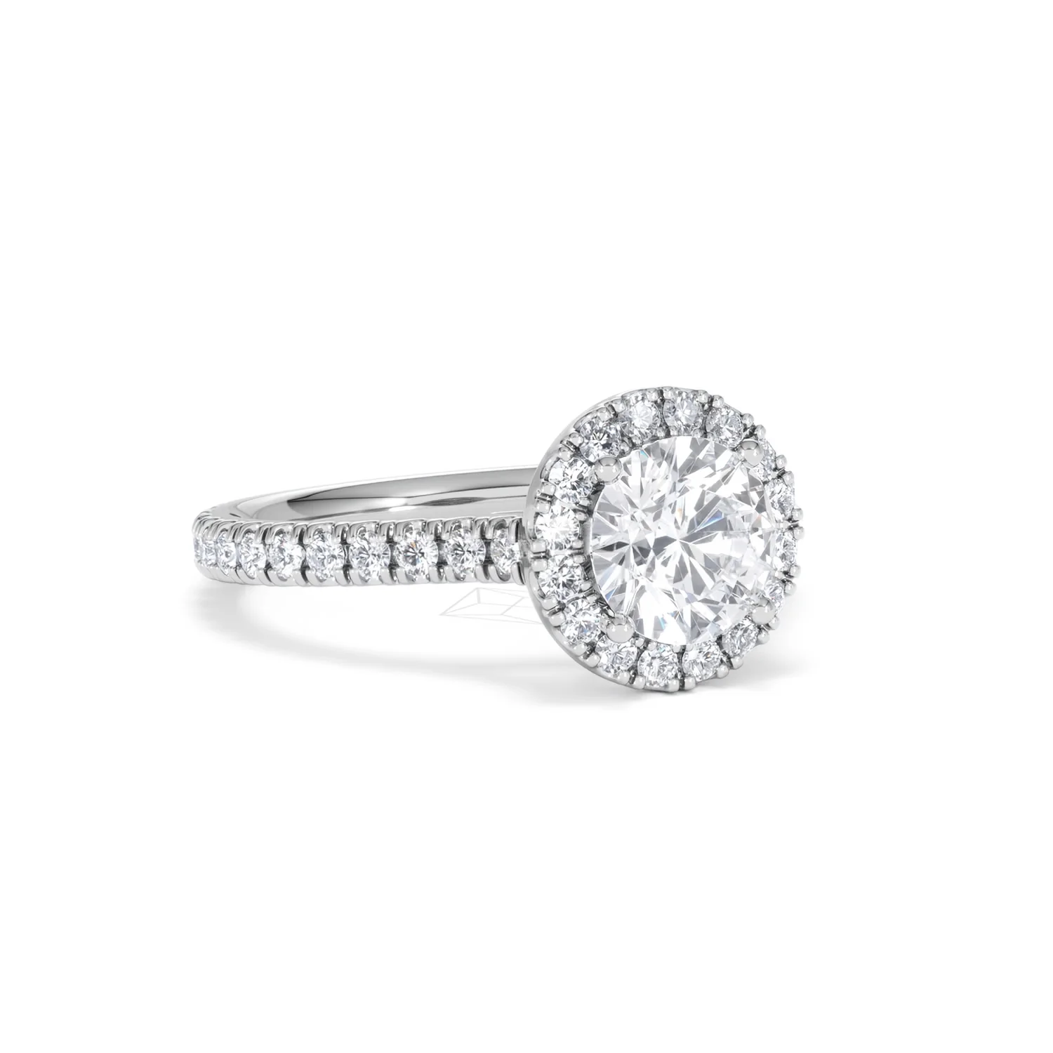 Reina Lab Diamond Halo Engagement Ring in Platinum 1.80ct F/VS1 - Image 14