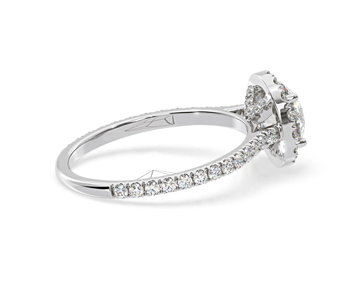 Reina Lab Diamond Halo Engagement Ring in Platinum 1.80ct F/VS1 - Image 143