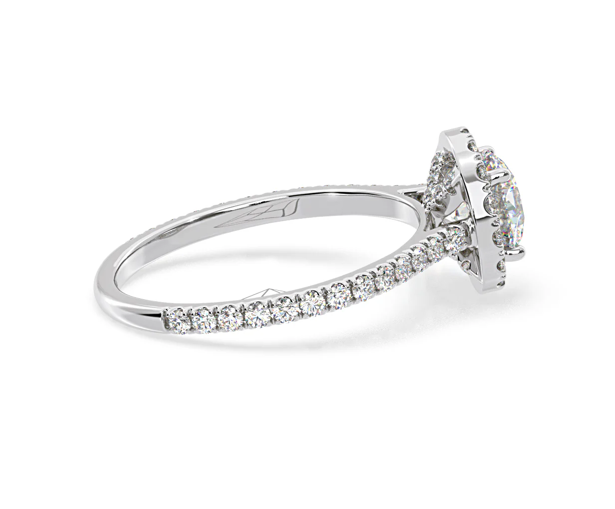 Reina Lab Diamond Halo Engagement Ring in Platinum 1.80ct F/VS1 - Image 145
