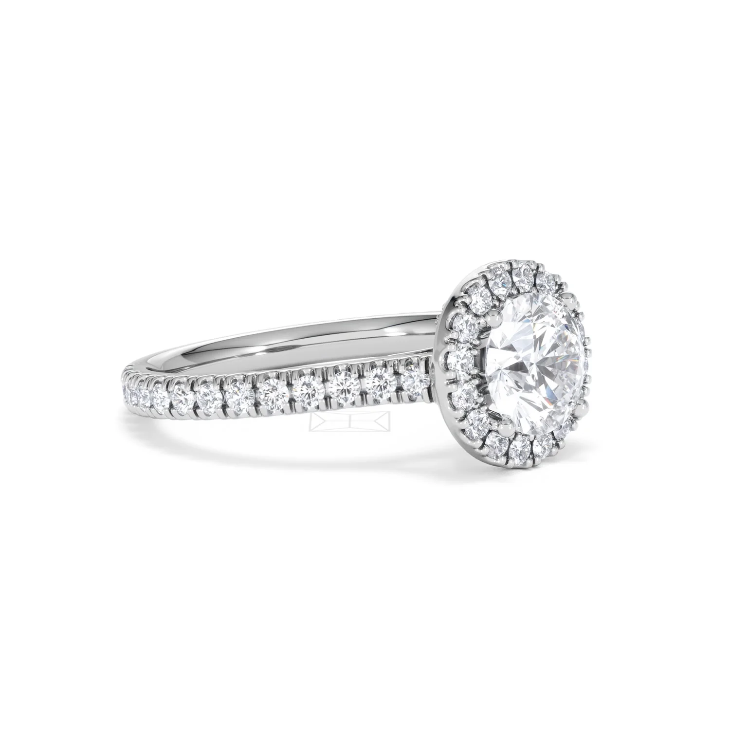 Reina Lab Diamond Halo Engagement Ring in Platinum 1.80ct F/VS1 - Image 18