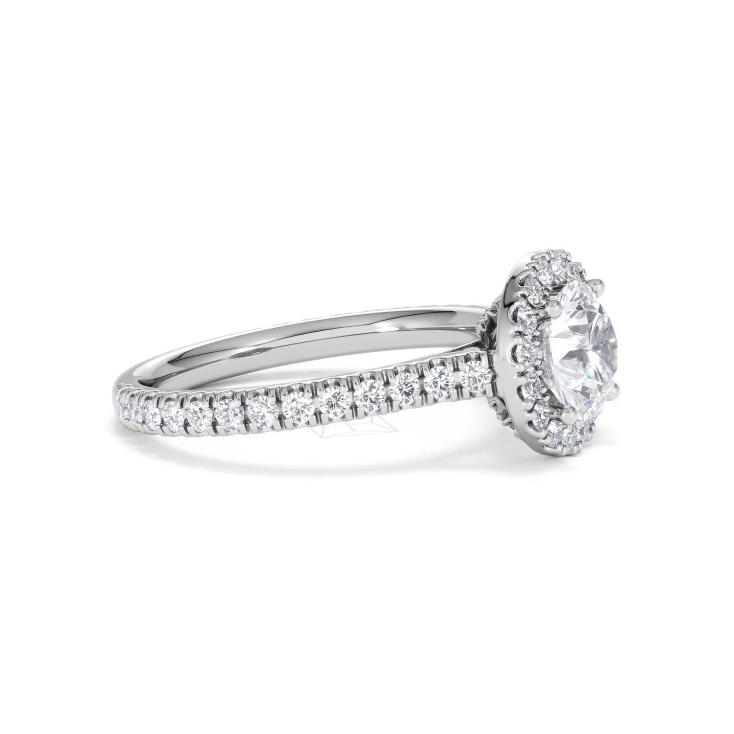 Reina Lab Diamond Halo Engagement Ring in Platinum 1.80ct F/VS1 - Image 22
