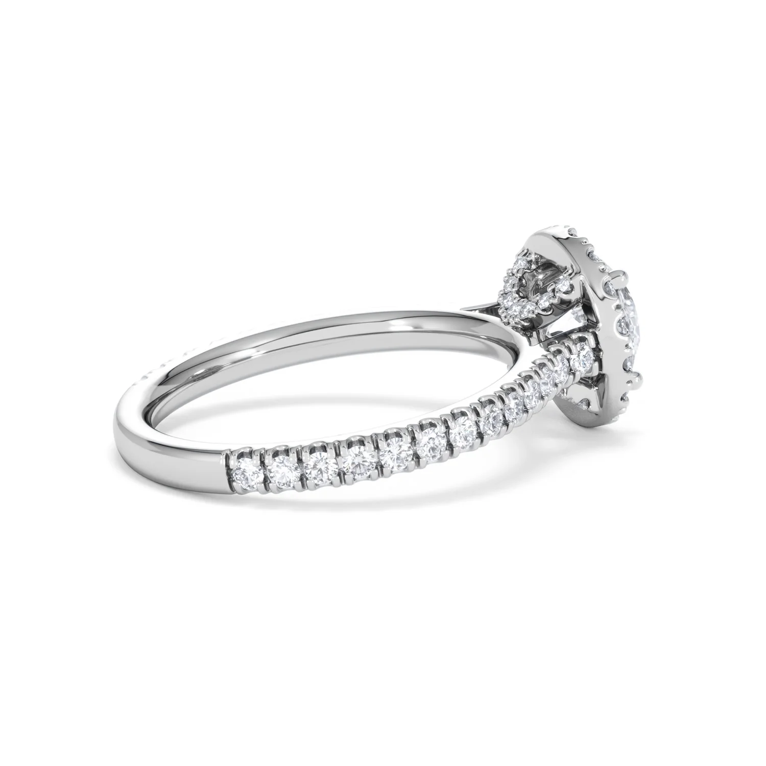 Reina Lab Diamond Halo Engagement Ring in Platinum 1.80ct F/VS1 - Image 33