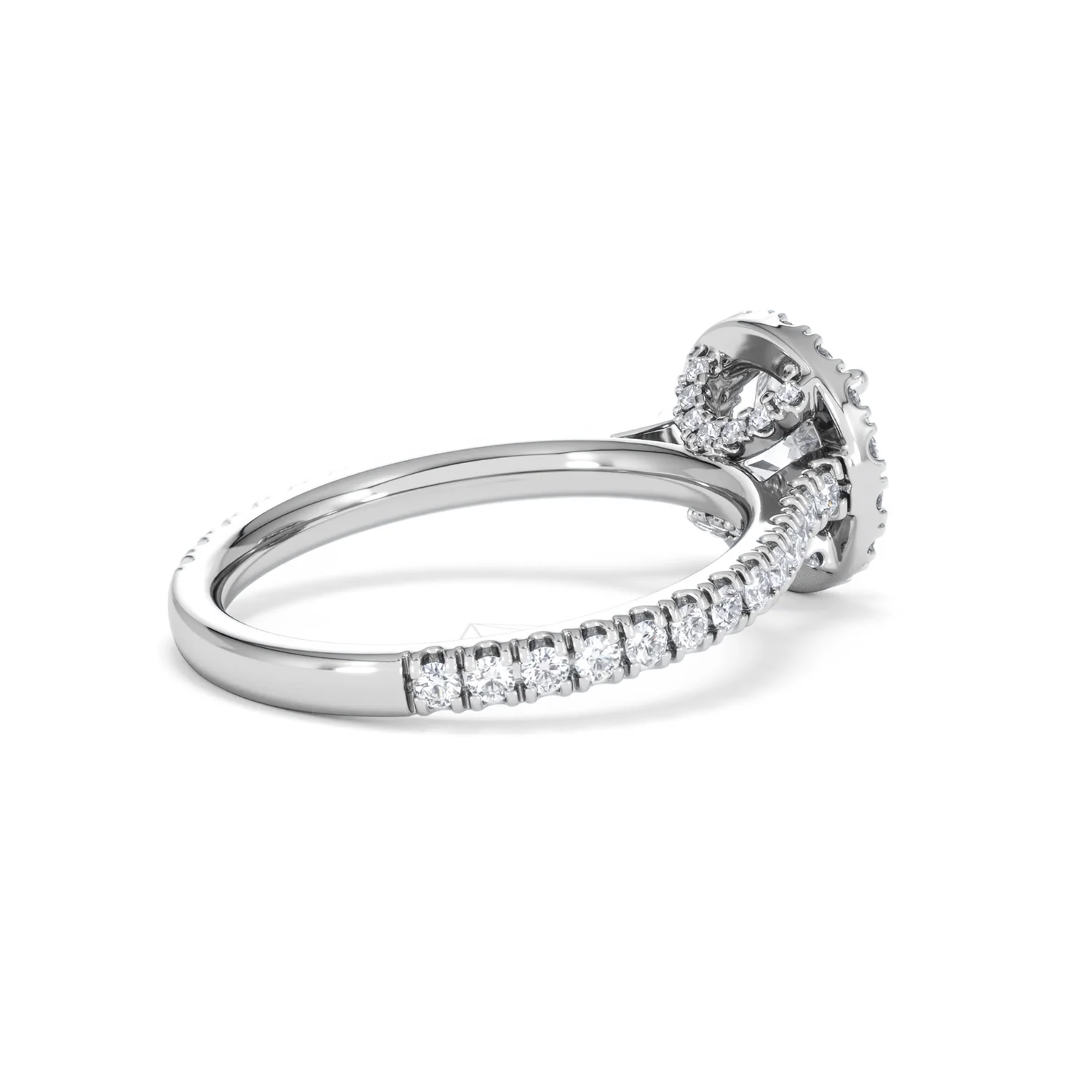 Reina Lab Diamond Halo Engagement Ring in Platinum 1.80ct F/VS1 - Image 36