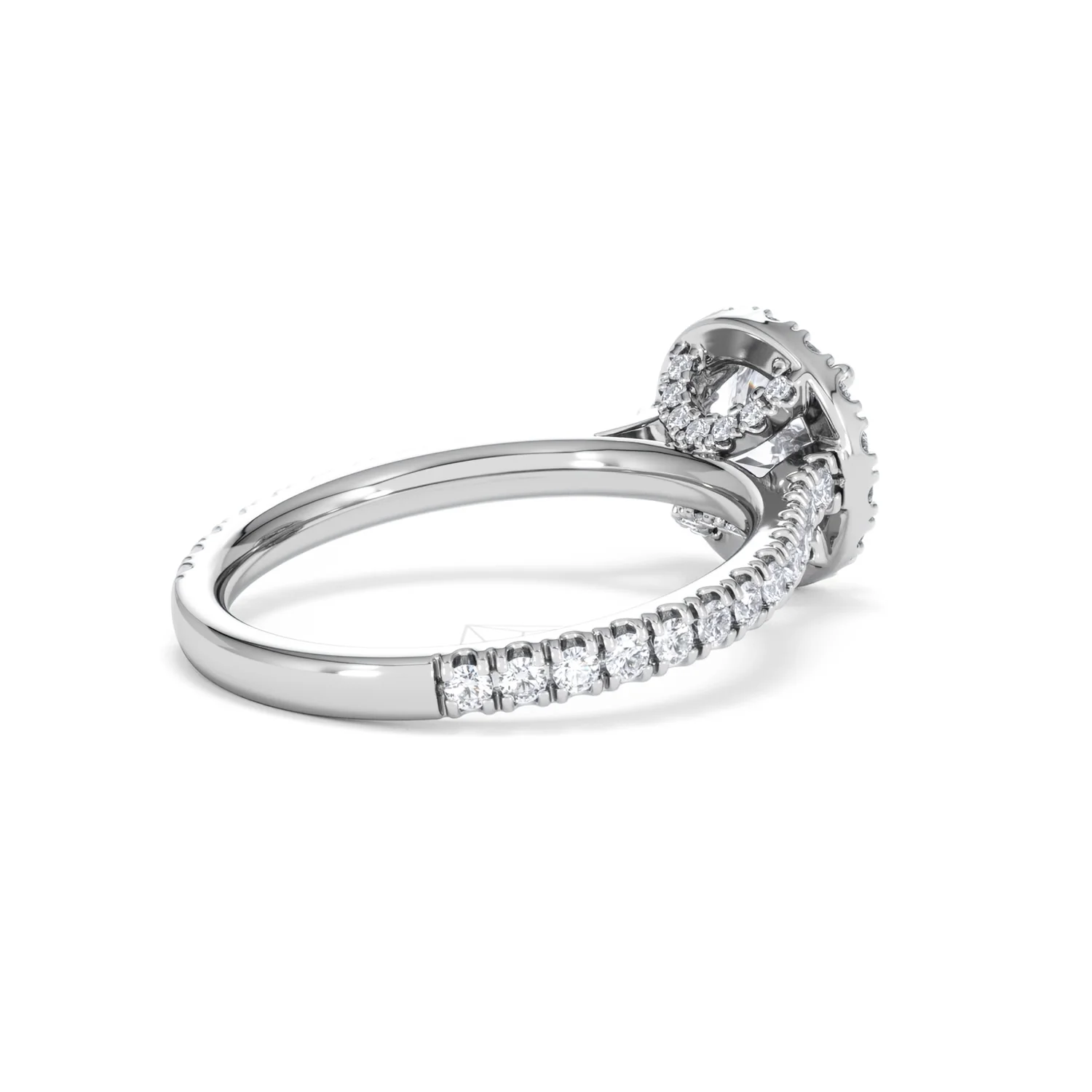 Reina Lab Diamond Halo Engagement Ring in Platinum 1.80ct F/VS1 - Image 37