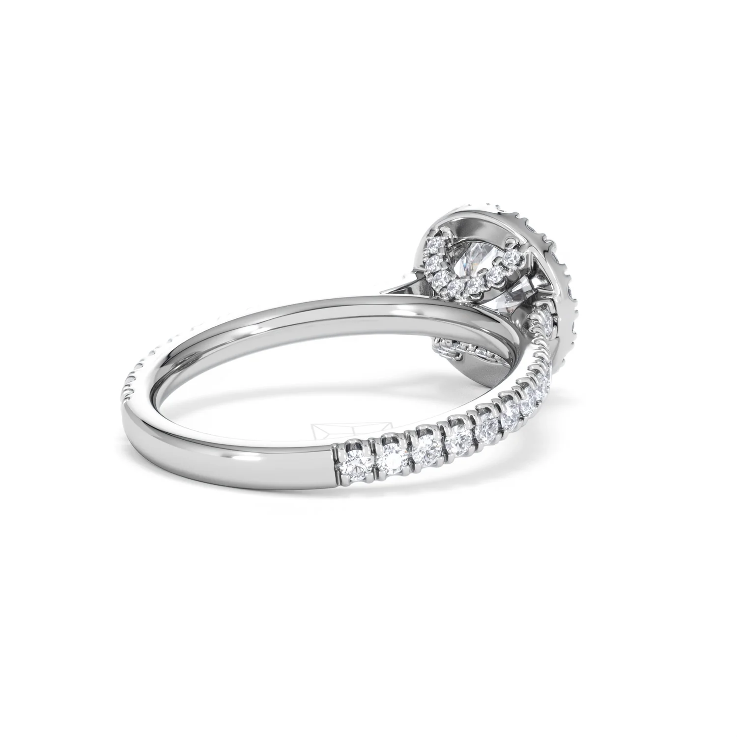 Reina Lab Diamond Halo Engagement Ring in Platinum 1.80ct F/VS1 - Image 39
