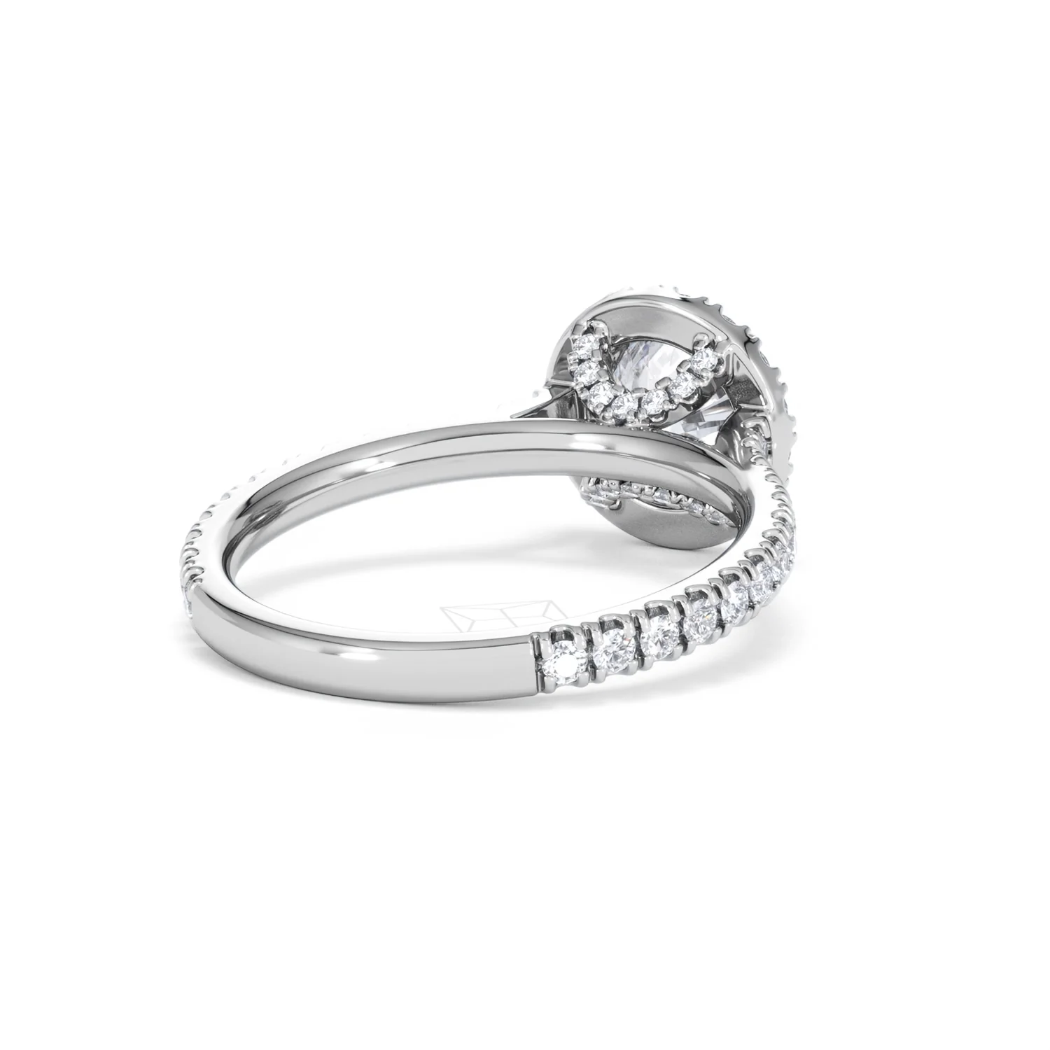 Reina Lab Diamond Halo Engagement Ring in Platinum 1.80ct F/VS1 - Image 41