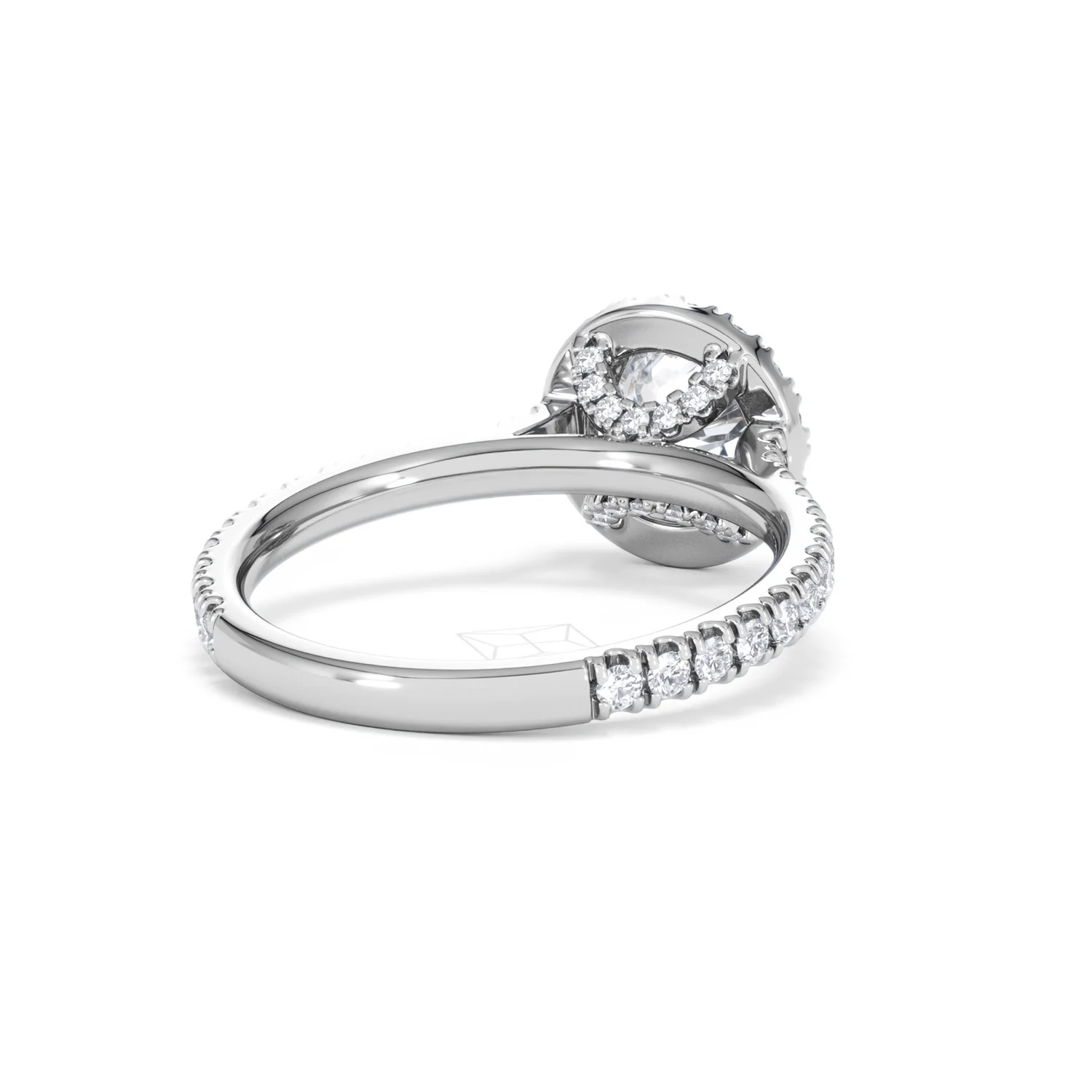 Reina Lab Diamond Halo Engagement Ring in Platinum 1.80ct F/VS1 - Image 42