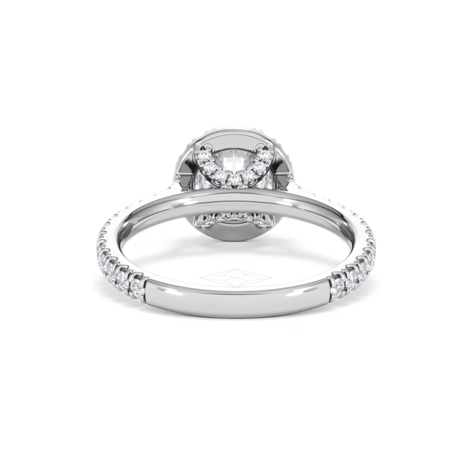 Reina Lab Diamond Halo Engagement Ring in Platinum 1.80ct F/VS1 - Image 48