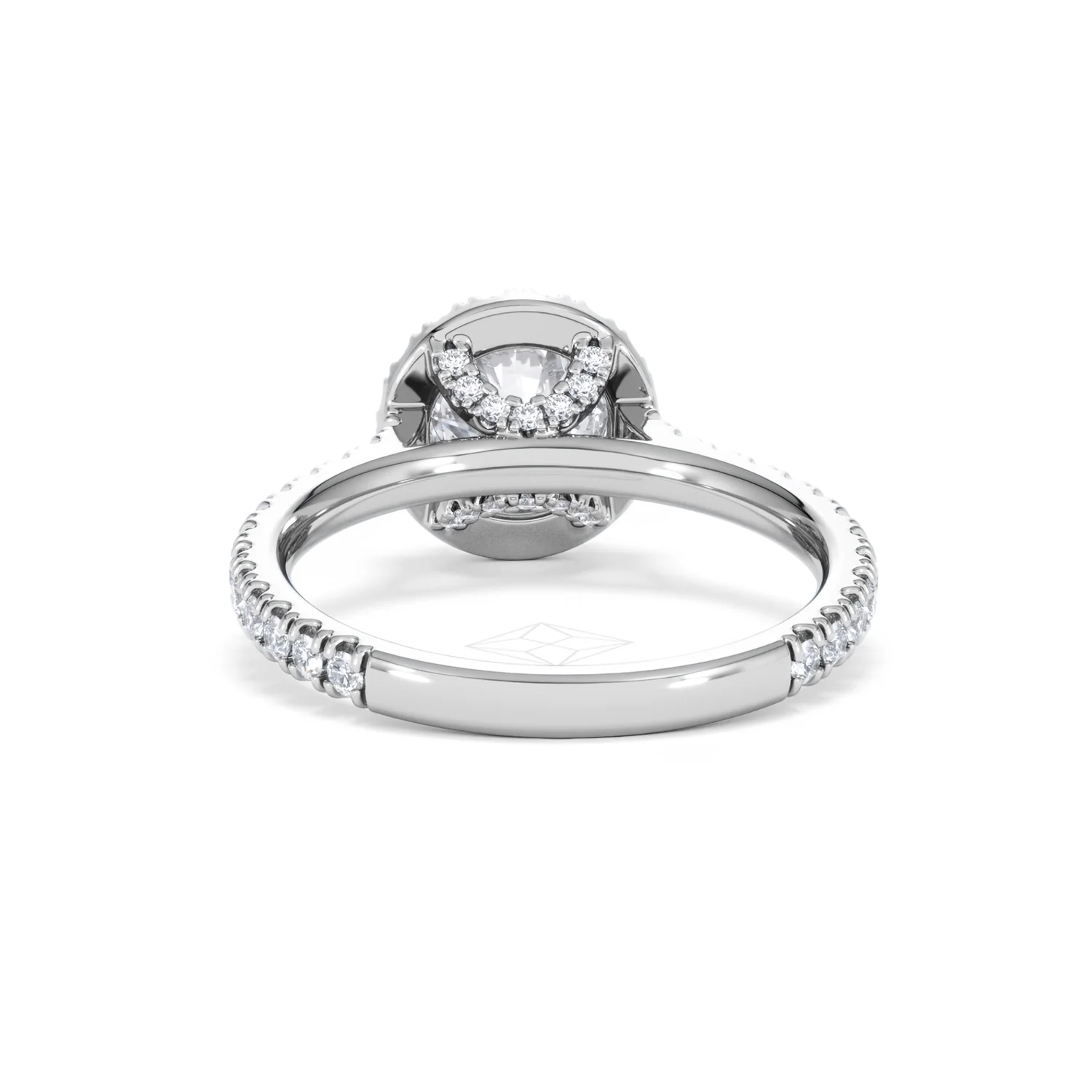 Reina Lab Diamond Halo Engagement Ring in Platinum 1.80ct F/VS1 - Image 49