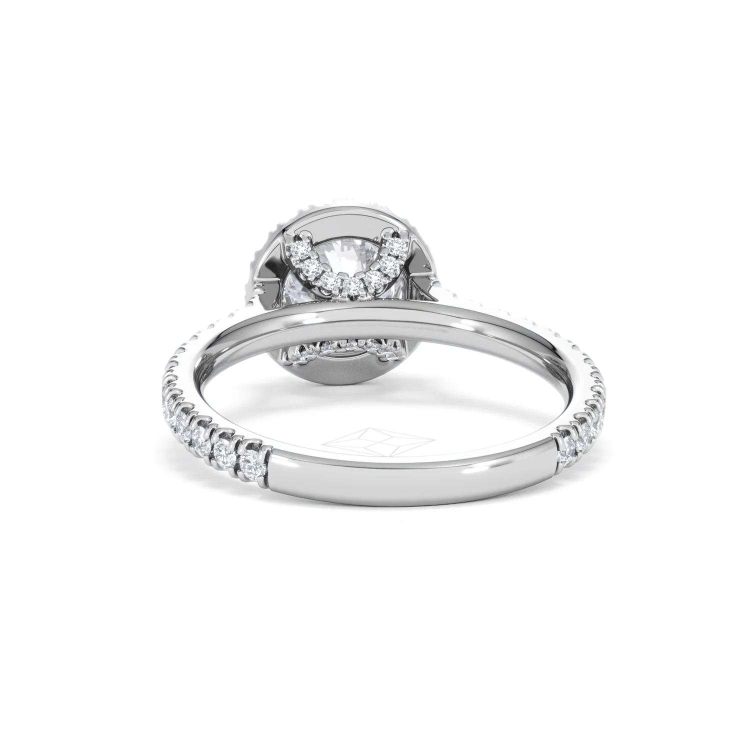 Reina Lab Diamond Halo Engagement Ring in Platinum 1.80ct F/VS1 - Image 50