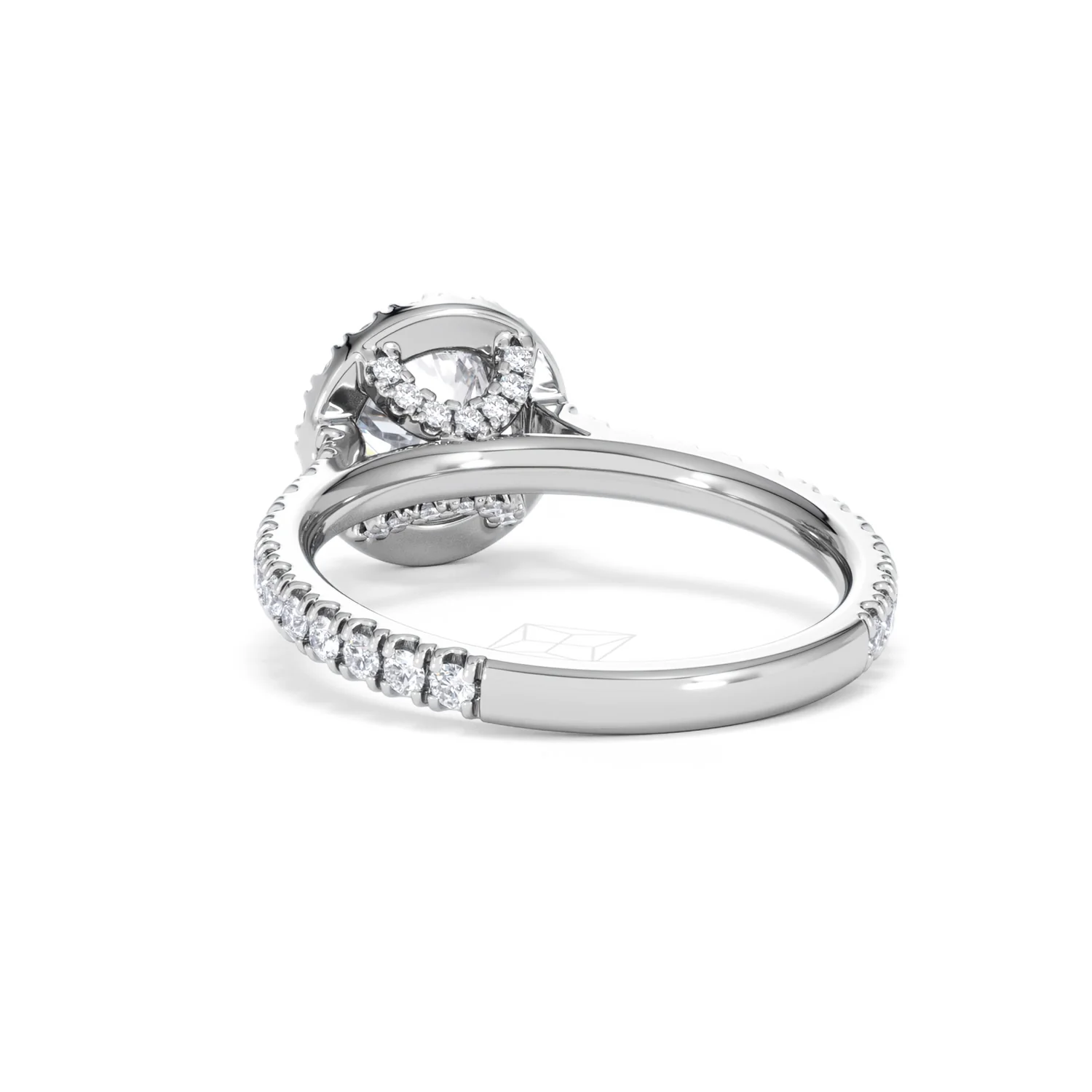 Reina Lab Diamond Halo Engagement Ring in Platinum 1.80ct F/VS1 - Image 53