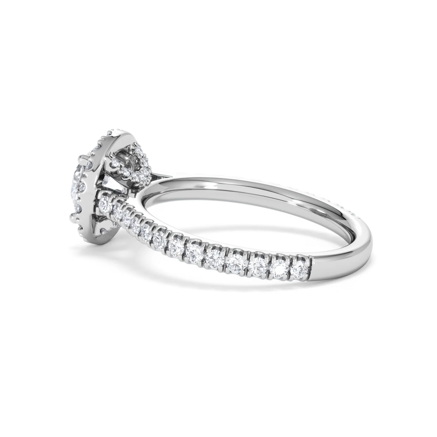 Reina Lab Diamond Halo Engagement Ring in Platinum 1.80ct F/VS1 - Image 63