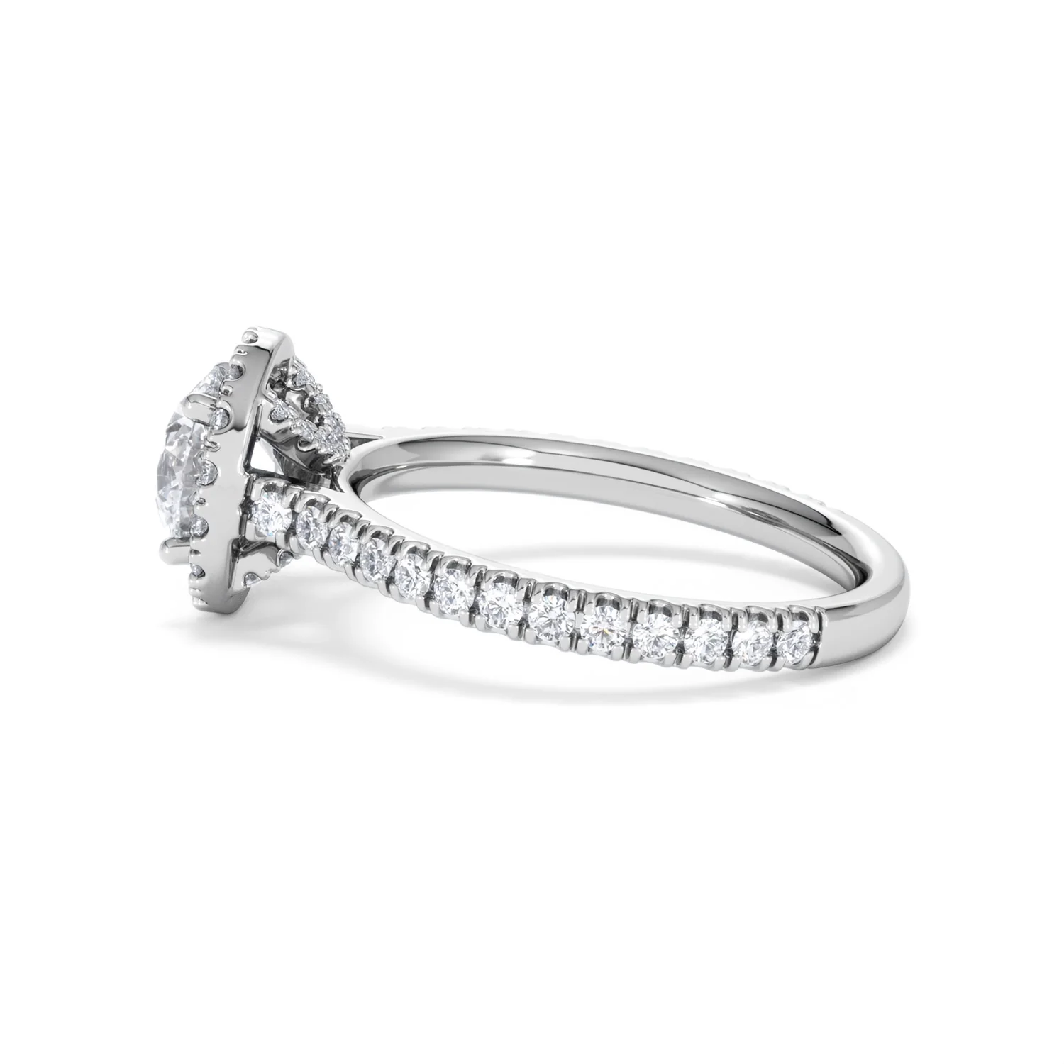 Reina Lab Diamond Halo Engagement Ring in Platinum 1.80ct F/VS1 - Image 66