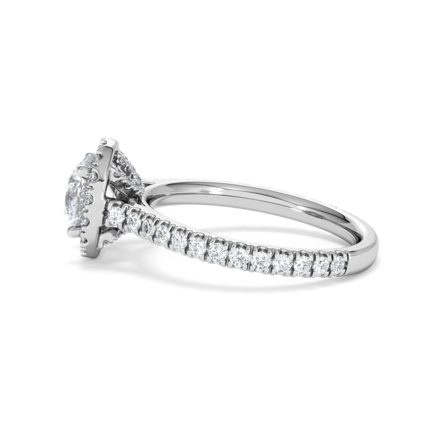 Reina Lab Diamond Halo Engagement Ring in Platinum 1.80ct F/VS1 - Image 67