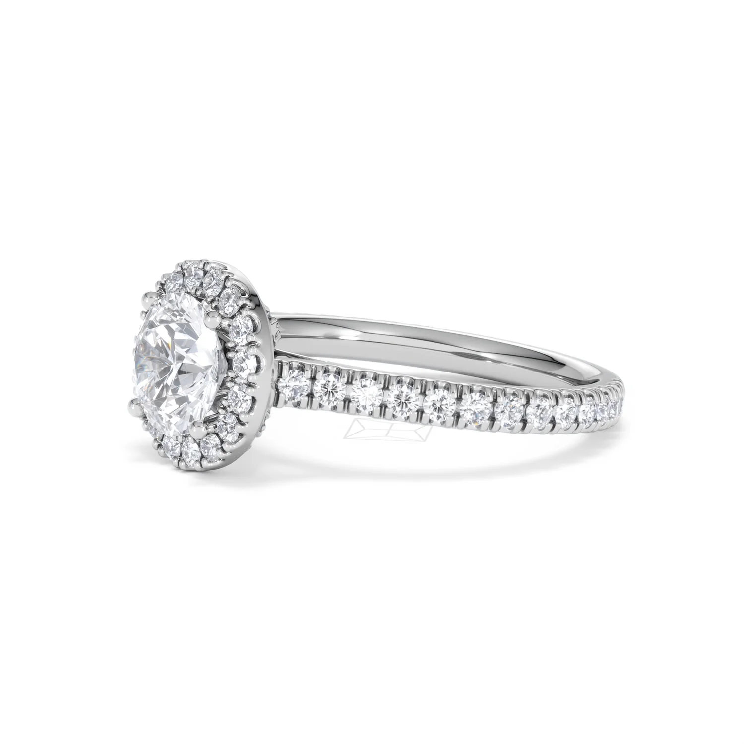 Reina Lab Diamond Halo Engagement Ring in Platinum 1.80ct F/VS1 - Image 76