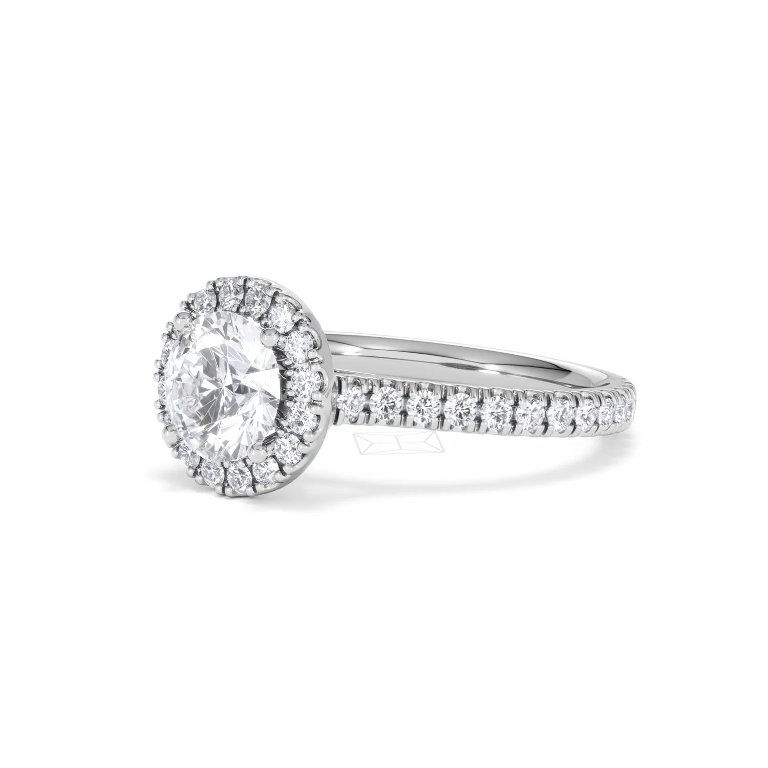 Reina Lab Diamond Halo Engagement Ring in Platinum 1.80ct F/VS1 - Image 79