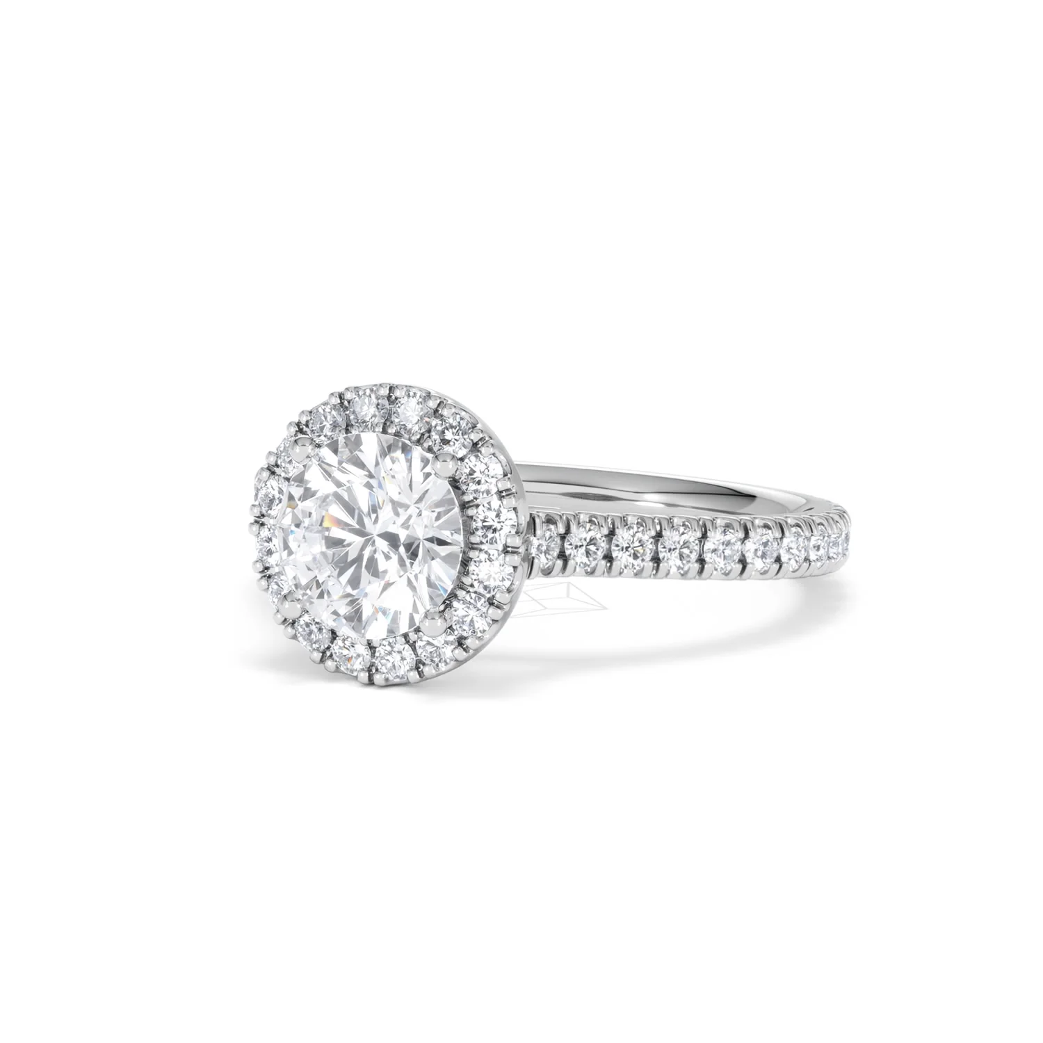 Reina Lab Diamond Halo Engagement Ring in Platinum 1.80ct F/VS1 - Image 82