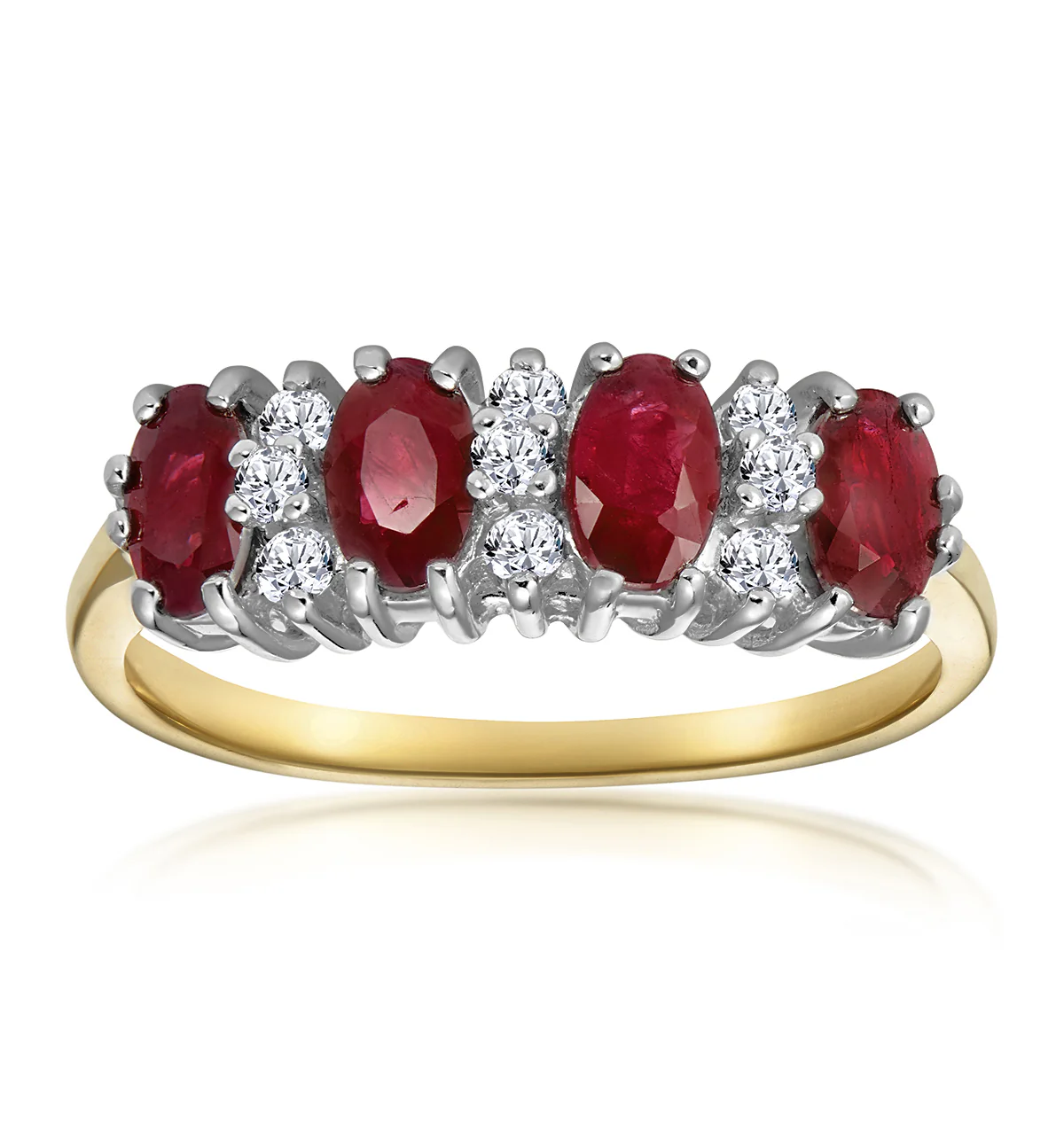 Ruby 1.12ct And Diamond 18K Gold Ring - Image 2