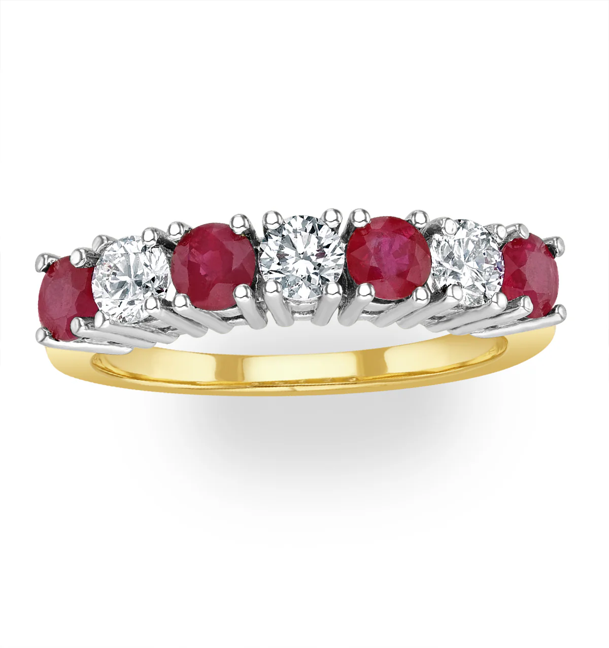 Ruby 1CT and Diamond Ring 0.50CT 18K Gold FT32 - Image 2