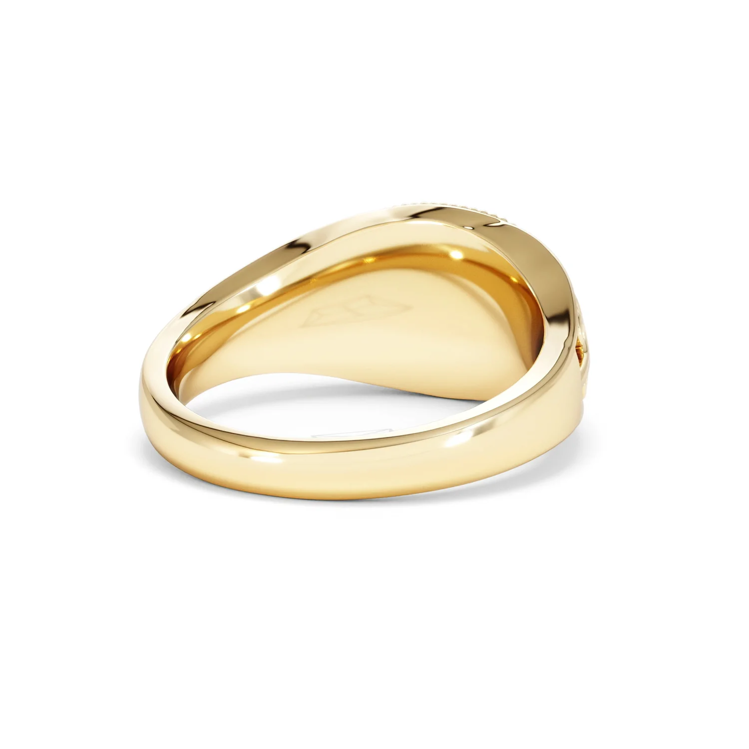 Sagittarius Zodiac 0.01ct Lab Diamond Signet Ring in 18K Gold Vermeil - Image 41