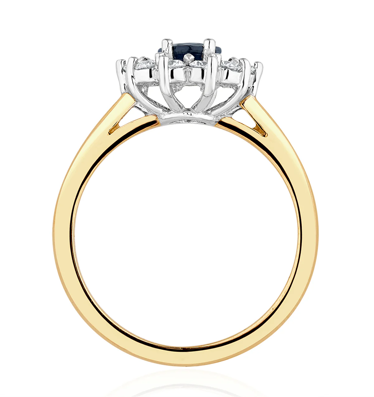 Sapphire 0.80ct And Diamond 0.50ct 18K Gold Ring - Image 3