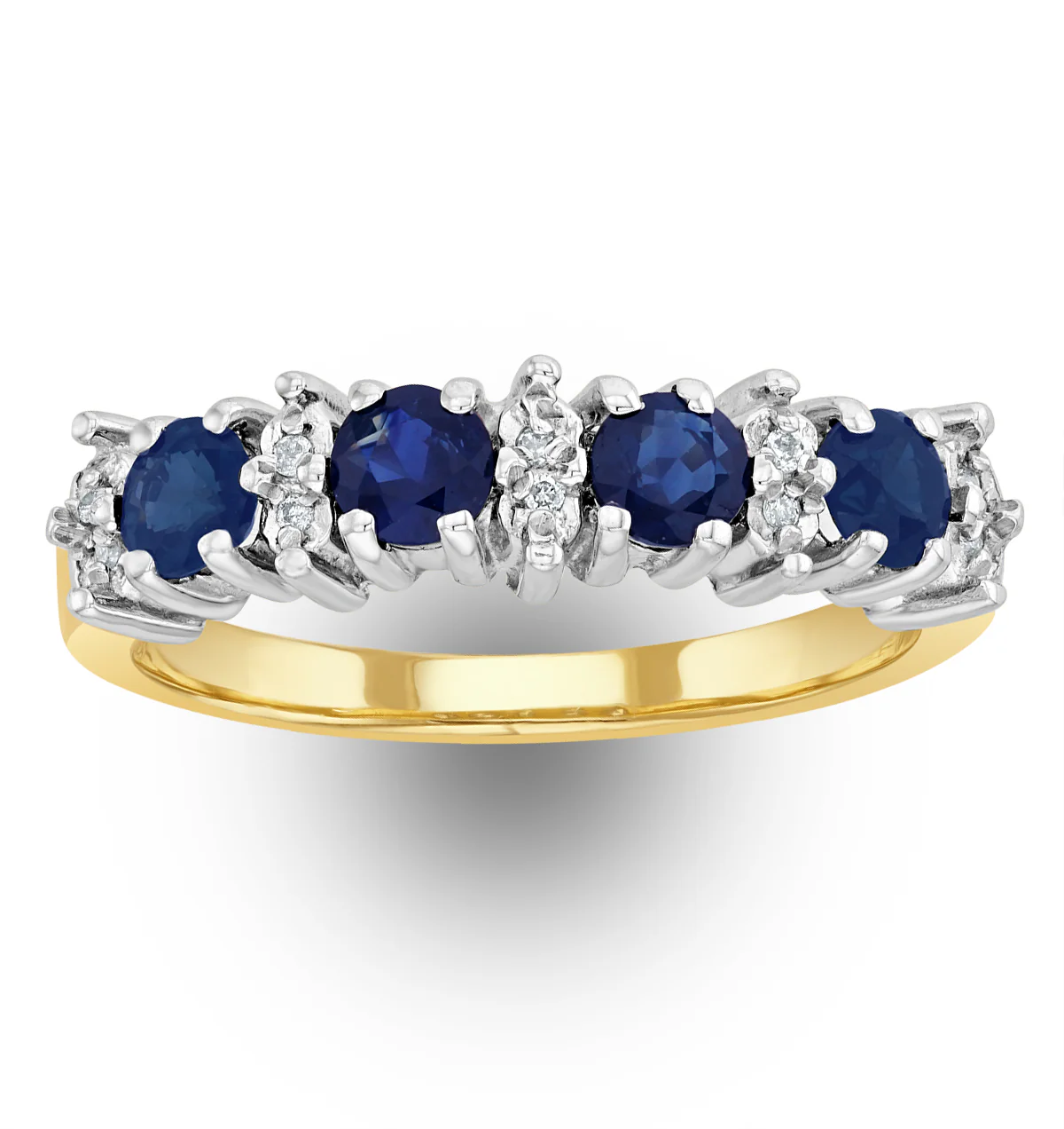 Sapphire 0.85ct And Diamond 9K Gold Ring - Image 3