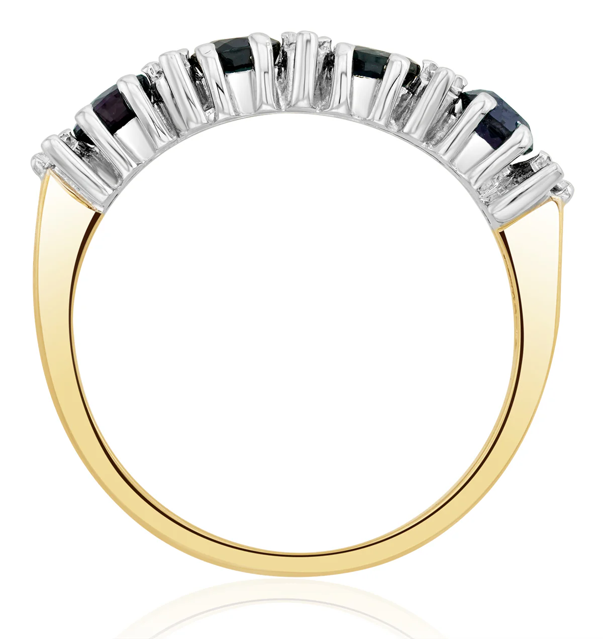 Sapphire 0.85ct And Diamond 9K Gold Ring - Image 4
