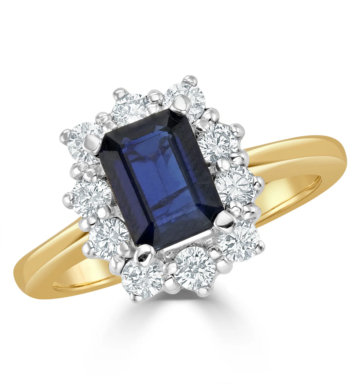 Sapphire 1.15ct And Diamond 0.50CT 18K Gold Ring - Image 2