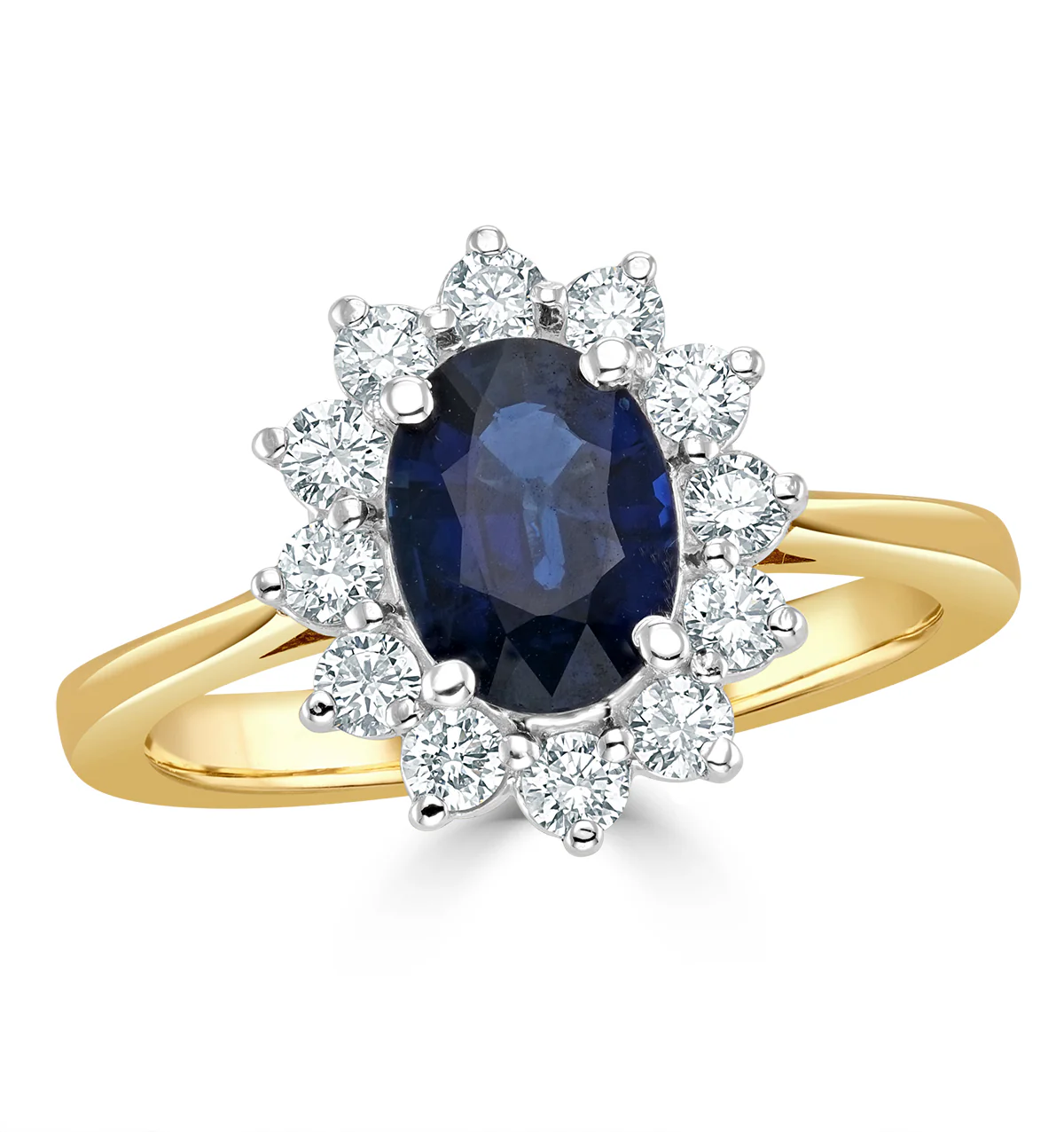Sapphire 1.55ct And Diamond 0.50ct 18K Gold Ring - Image 2