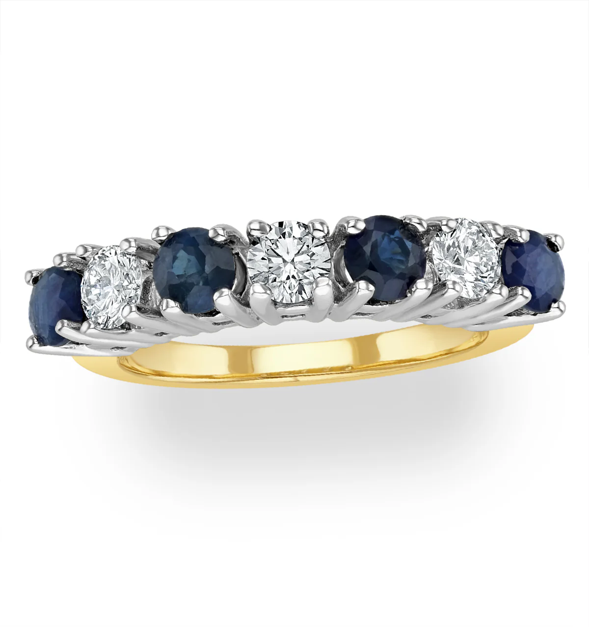 Sapphire 1CT and Diamond Ring 0.50CT 18K Gold FT32 - Image 2