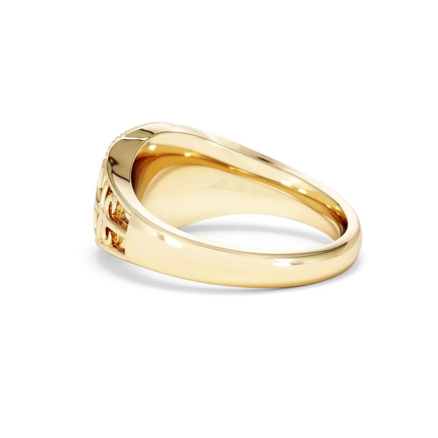 Scorpio Zodiac 0.01ct Lab Diamond Signet Ring in 18K Gold Vermeil - Image 58