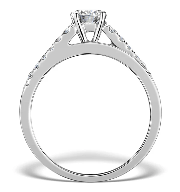 Sidestone Lab Diamond Ring Celestine 0.65ct G/Vs1 18K White Gold - Image 2
