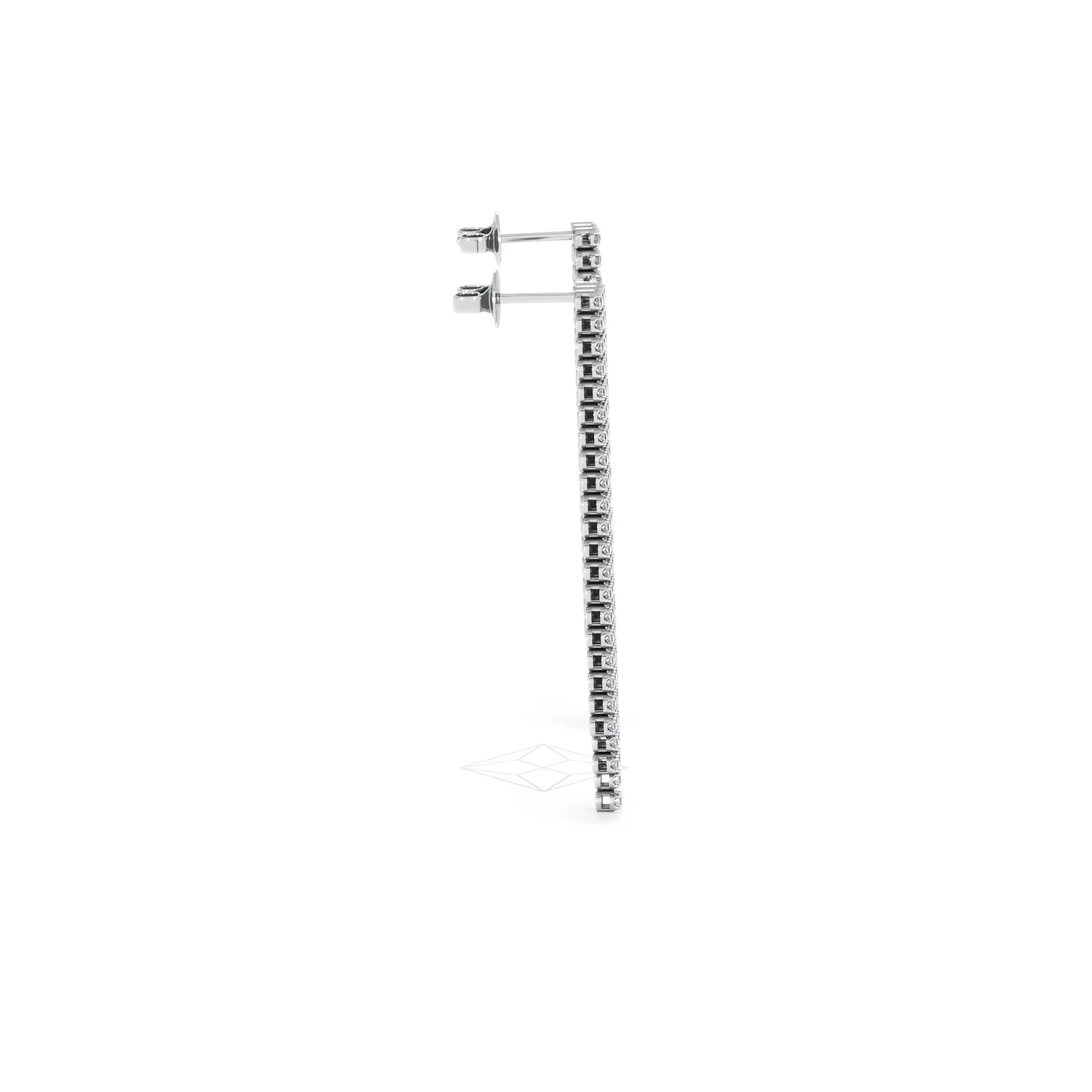 Soirée 1.75ct Round Cut Lab Diamond Drop Earrings in 18K White Gold - Image 29