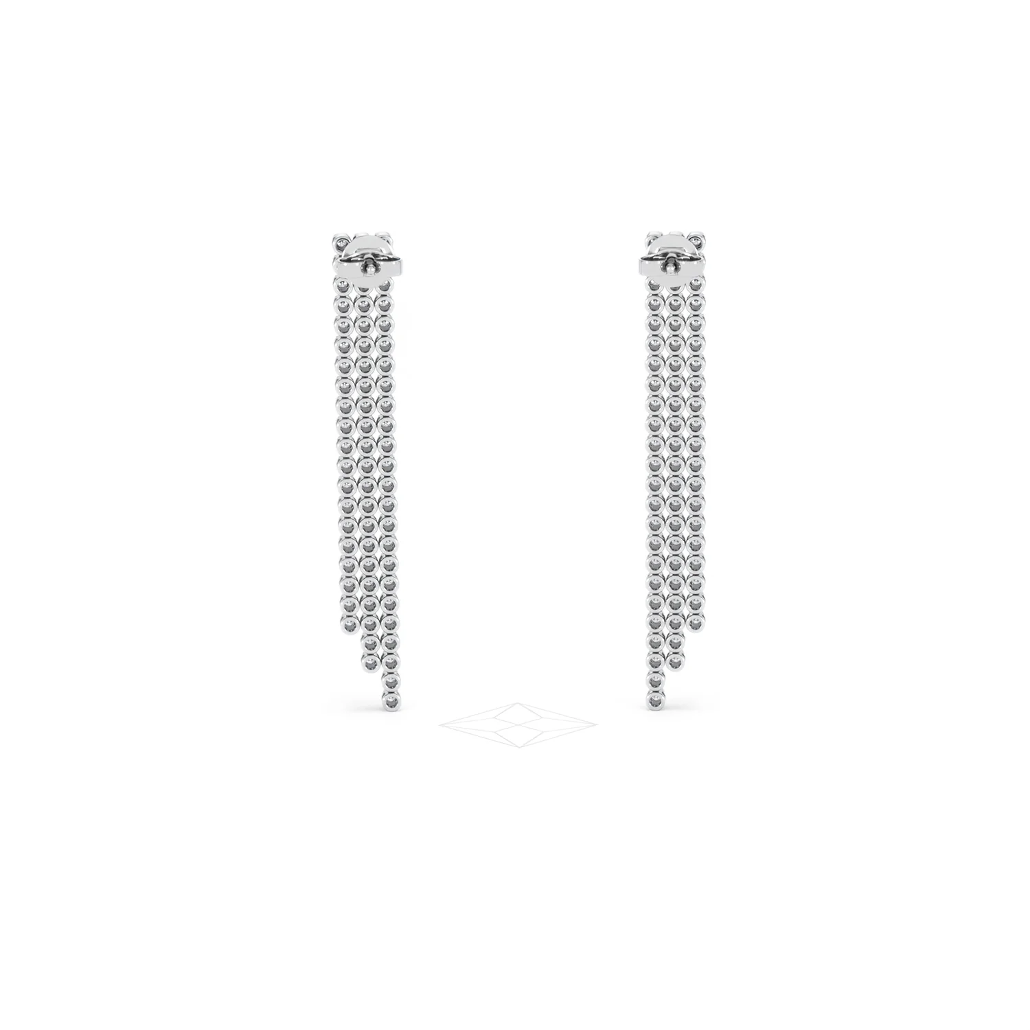 Soirée 1.75ct Round Cut Lab Diamond Drop Earrings in 18K White Gold - Image 49