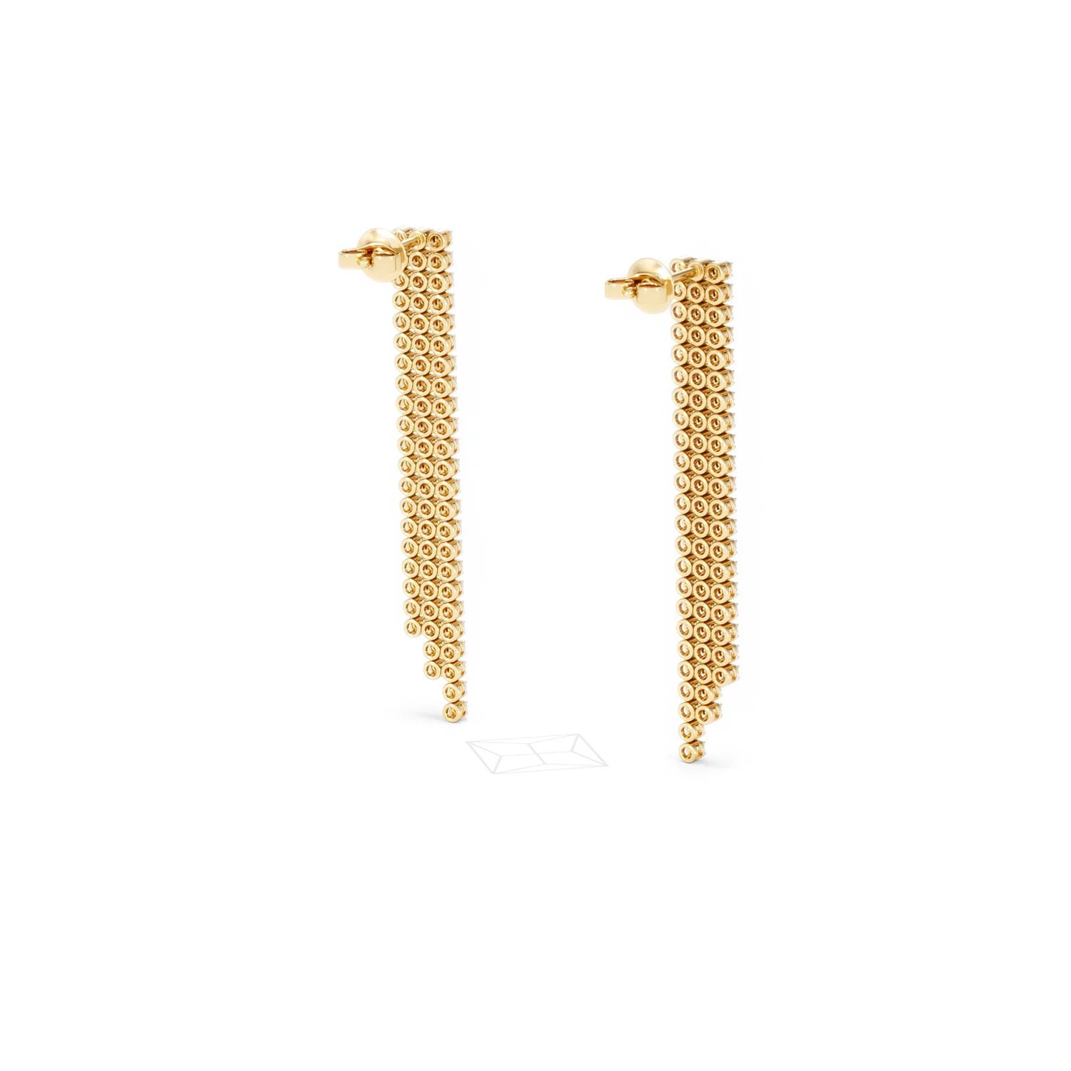 Soirée 1.75ct Round Cut Lab Diamond Drop Earrings in 18K Yellow Gold - Image 42