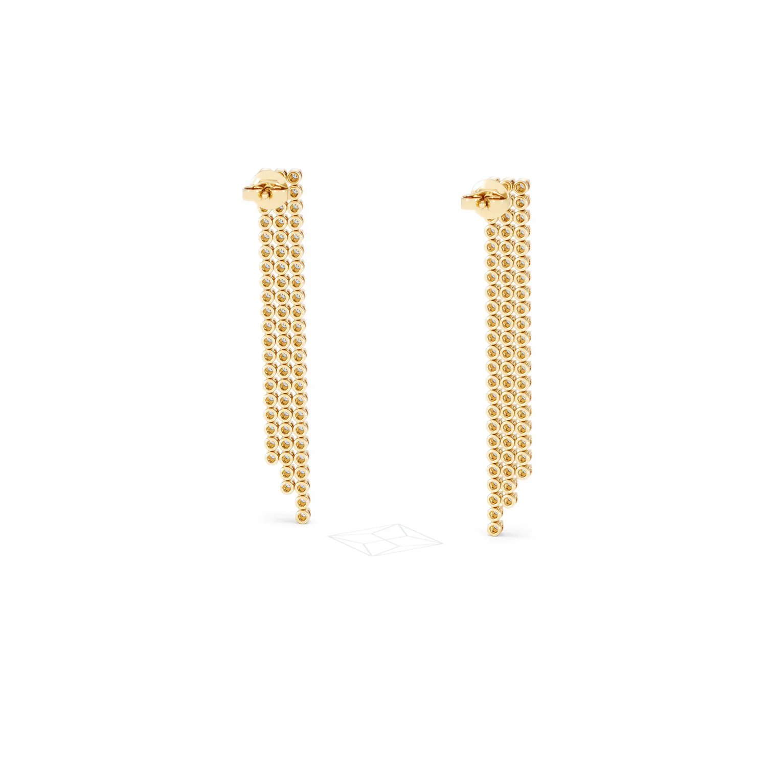 Soirée 1.75ct Round Cut Lab Diamond Drop Earrings in 18K Yellow Gold - Image 46