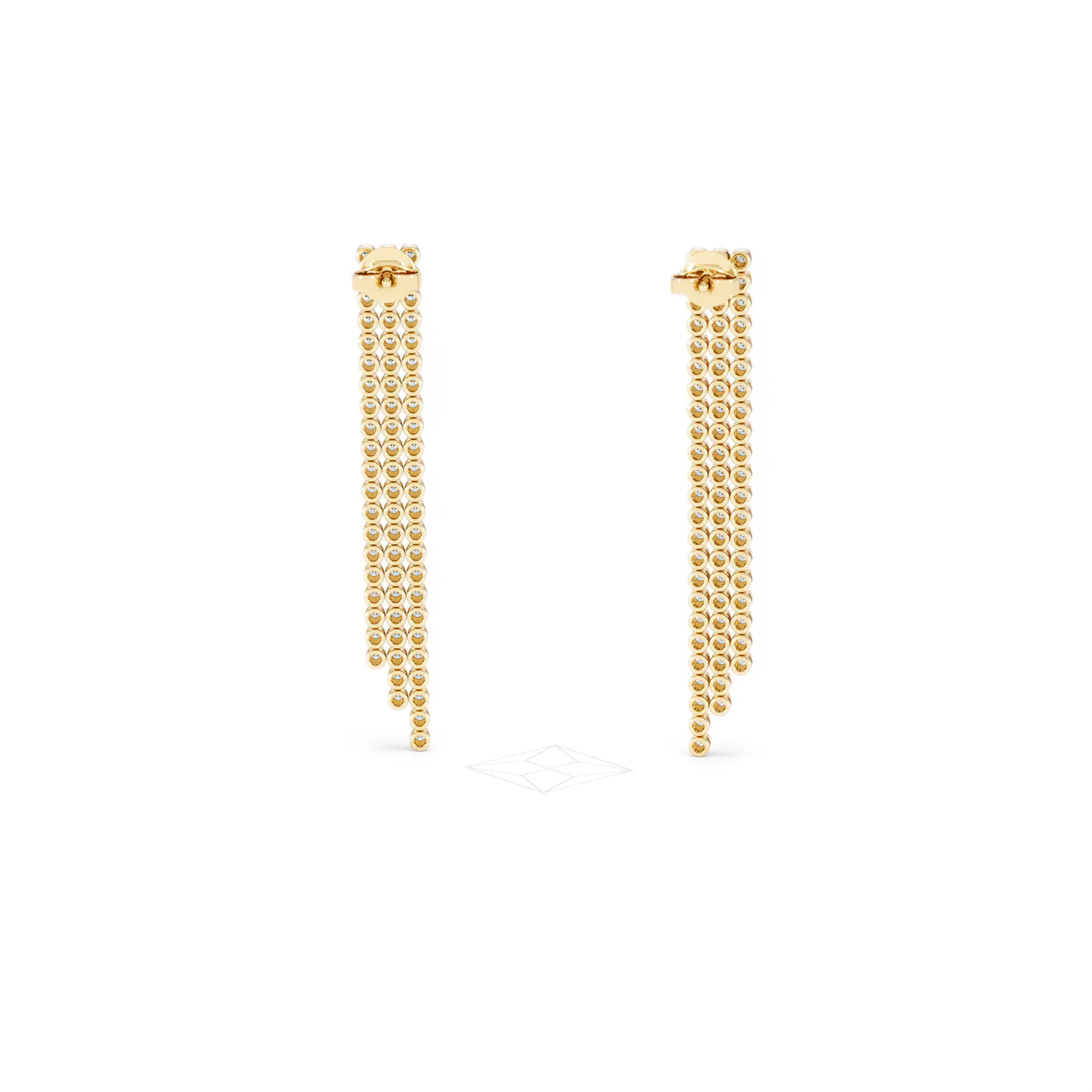 Soirée 1.75ct Round Cut Lab Diamond Drop Earrings in 18K Yellow Gold - Image 48