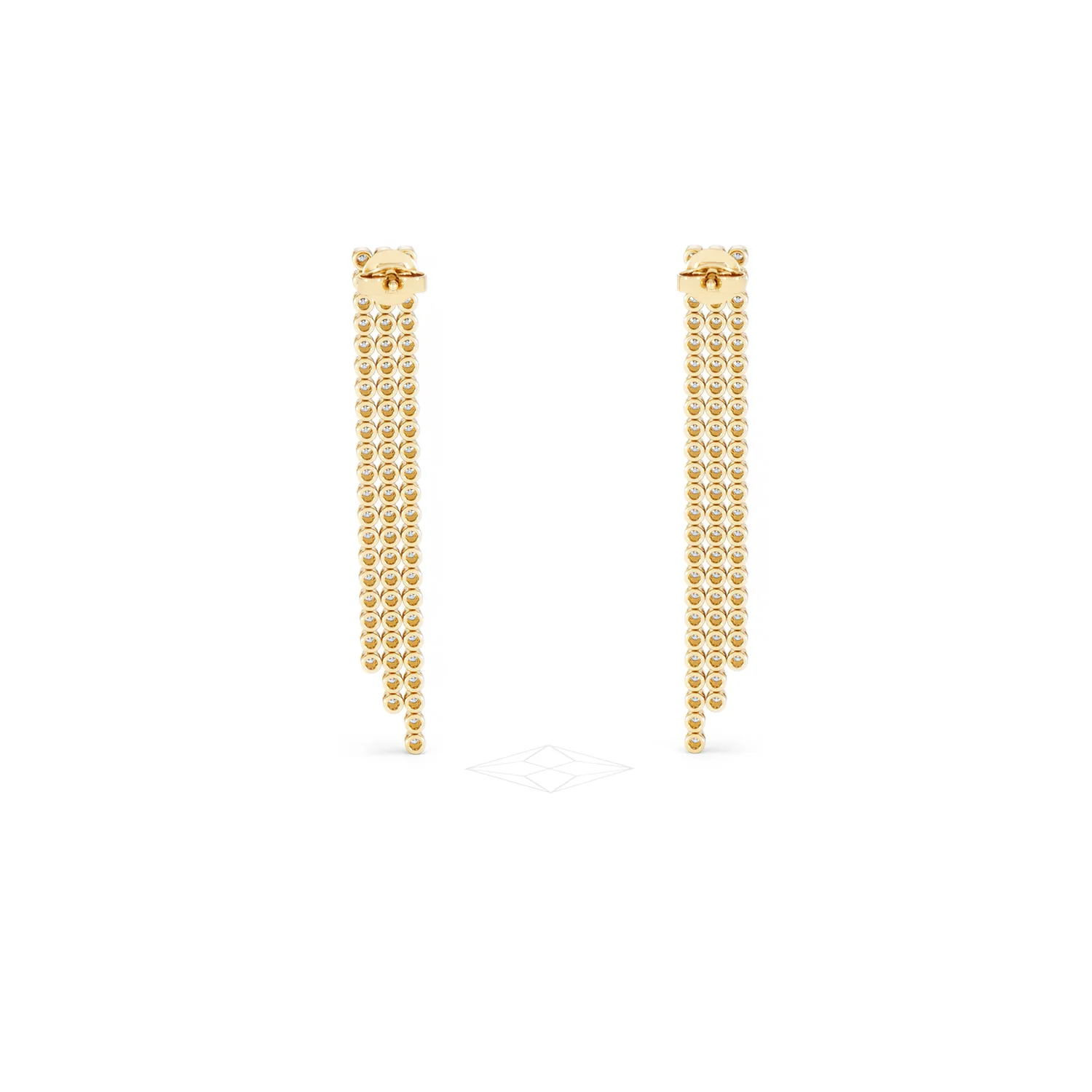 Soirée 1.75ct Round Cut Lab Diamond Drop Earrings in 18K Yellow Gold - Image 49